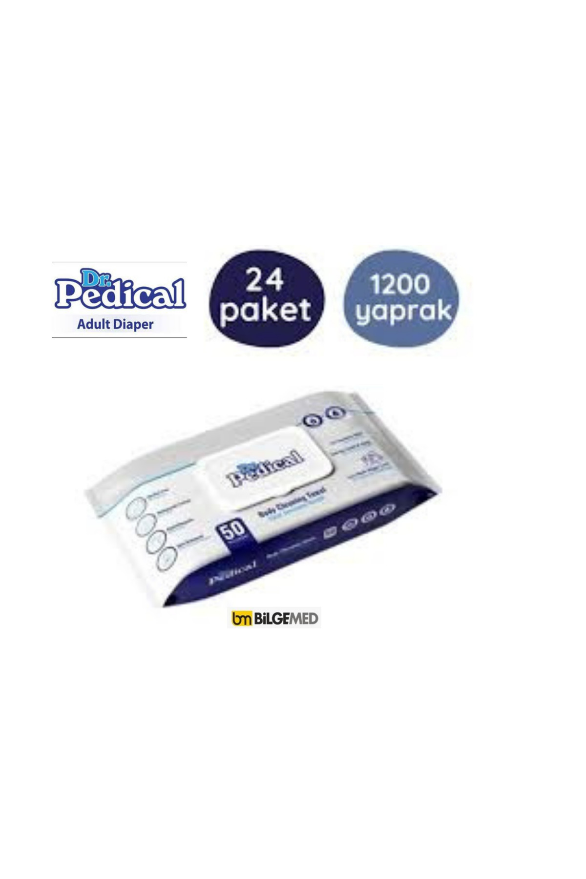 Dr.Pedical Vücut Temizleme Havlusu 50'li 24 Paket