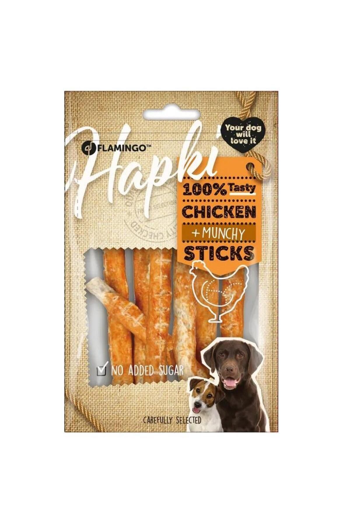 FLAMINGOO Flamingo Hapki Tavuk eti Sargılı Kemik Köpek Ödül Maması 80 Gr
