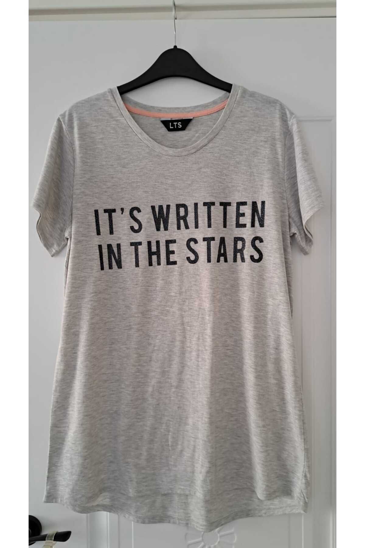 MEGHAN L.A Hamile Önü Baskılı Pamuklu Kumaş Tshirt