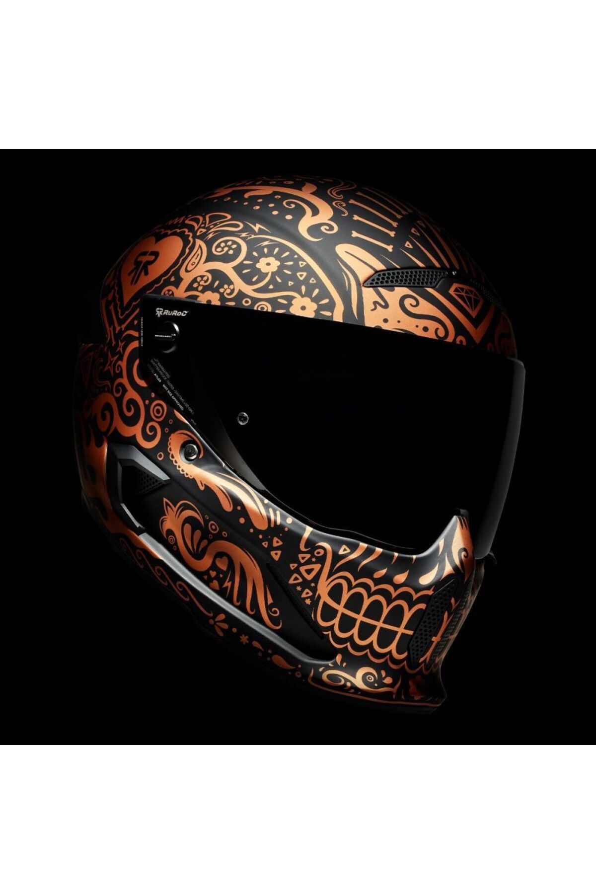 GÜMRÜK BEY Ruroc Atlas 4.0 At4-elc-w-s El Cobre Kask Xs 54/55 Cm. Profesyonel Motor Kaskı