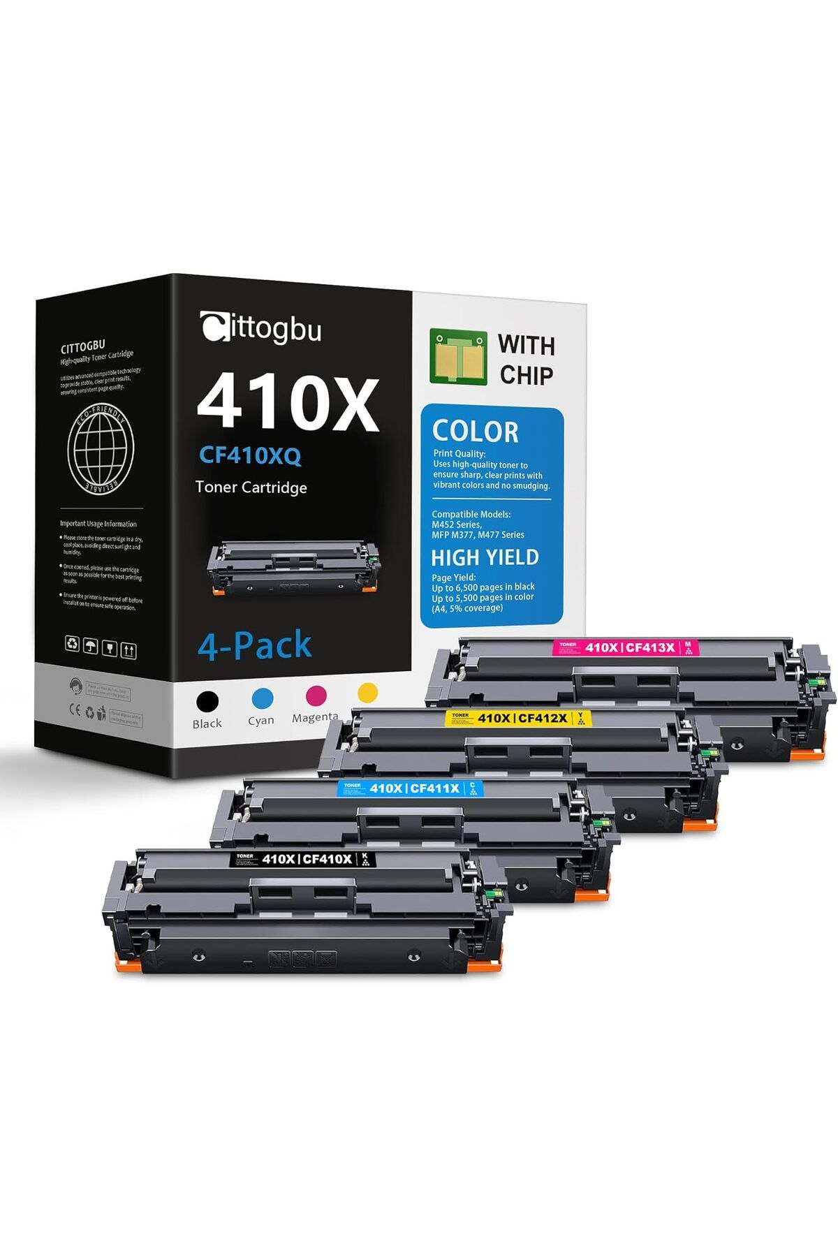 HP YUKSEK KAPASİTE Color Pro MFP M477, M452, Pro MFP M377dw Printer (CF410X, CF411X, CF412X, CF413X)