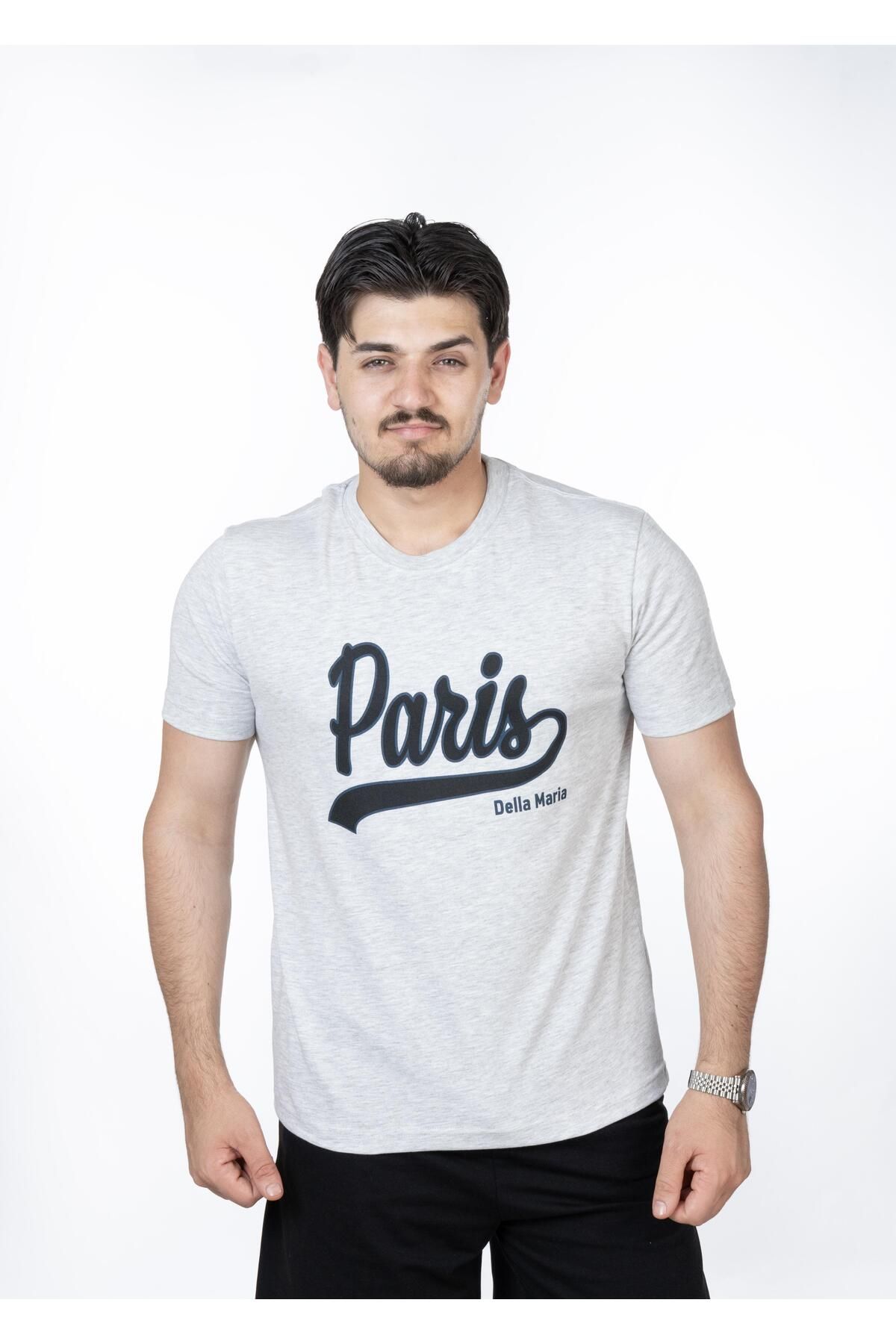 MARİA T-SHIRT GRAY MELANGE