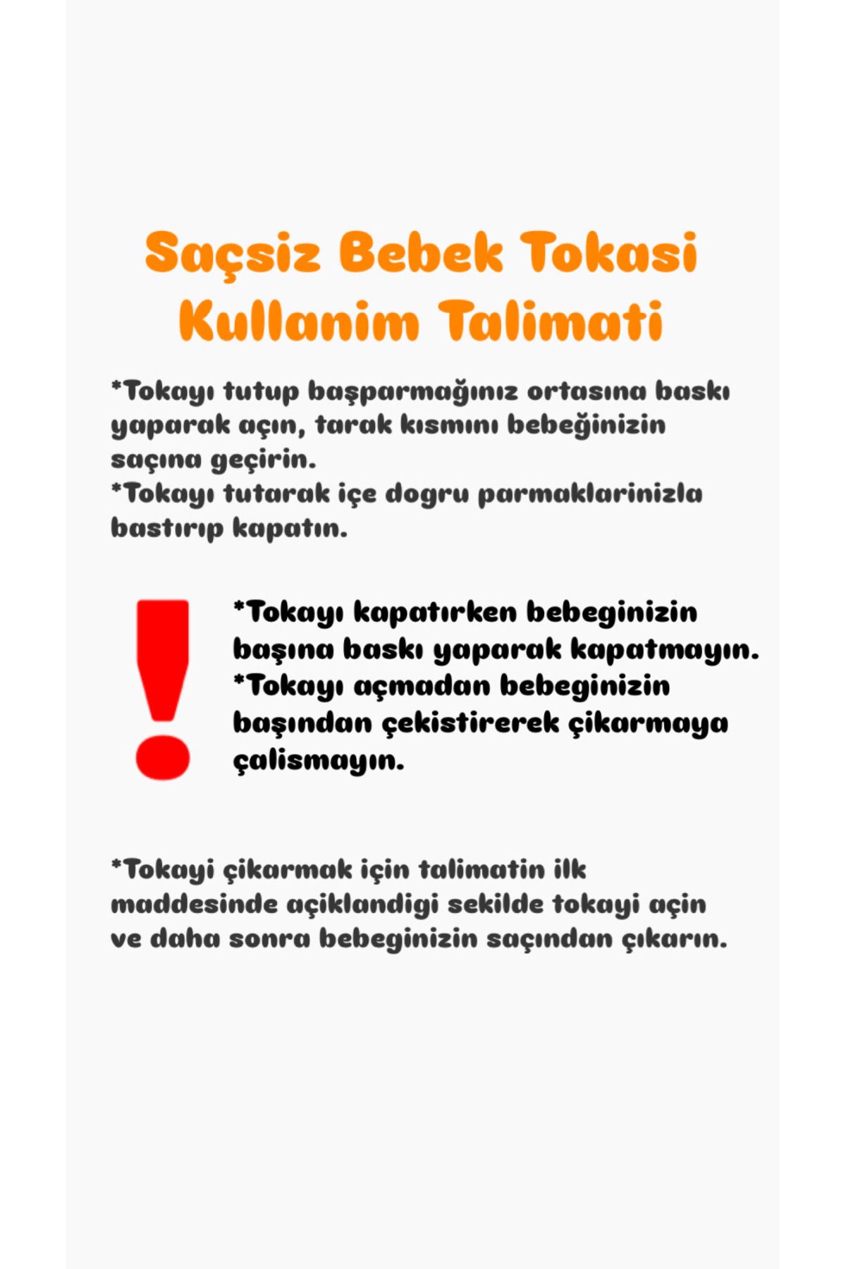 EGOMİ Papatya Saçsız Bebek Tokası (2 adet)