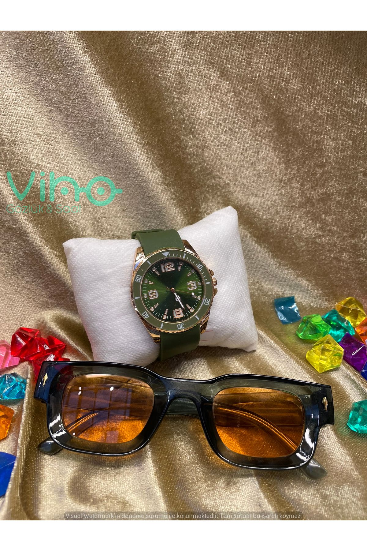 shop Unisex Premium Set Saat & Gözlük Kombini
