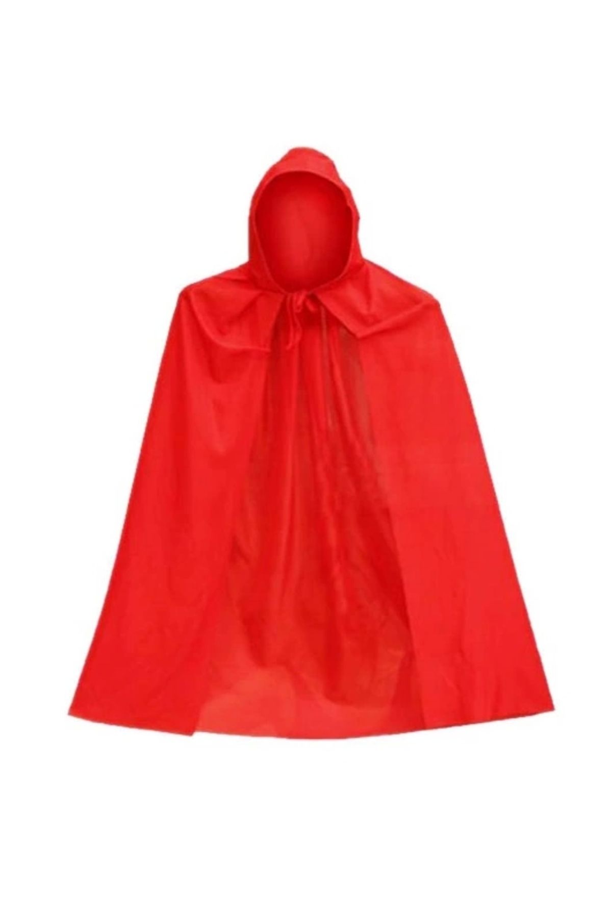 minaydan Parti Cadılar Bayramı Halloween Kapişonlu Kırmızı Pelerin 90 cm