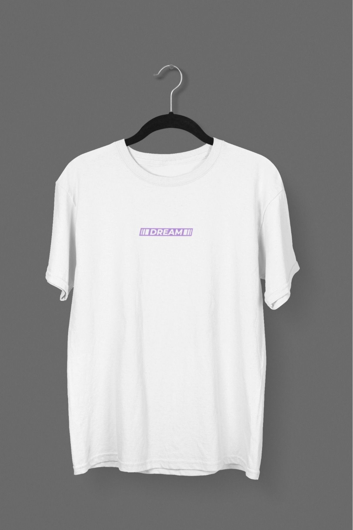 Butik ERKEK/KADIN -DREAM- TRANSFER BASKILI YUVARLAK YAKA KISA KOL TİŞÖRT