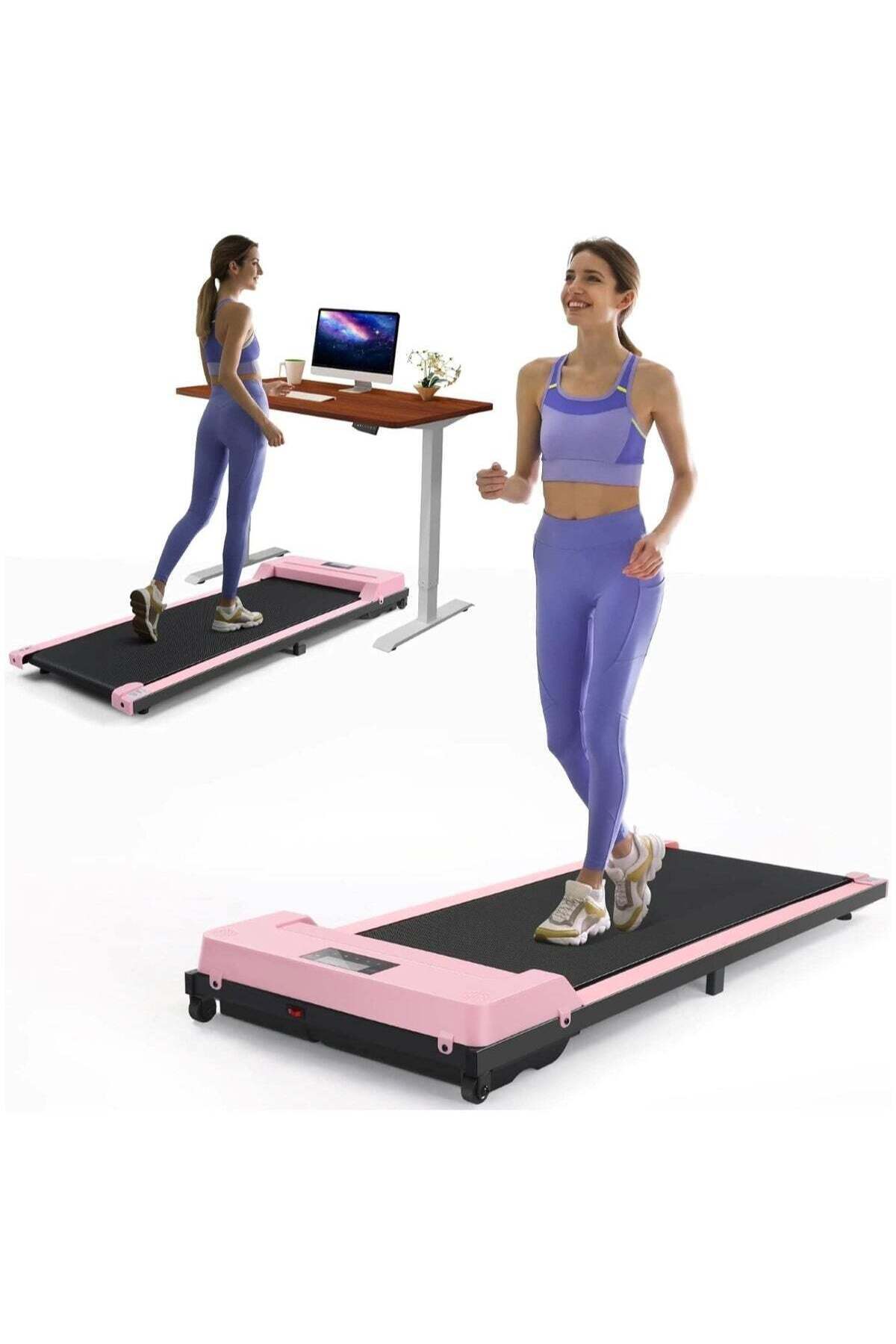 huitich-Pink Walking Treadmill for Fitness and Exercise 1