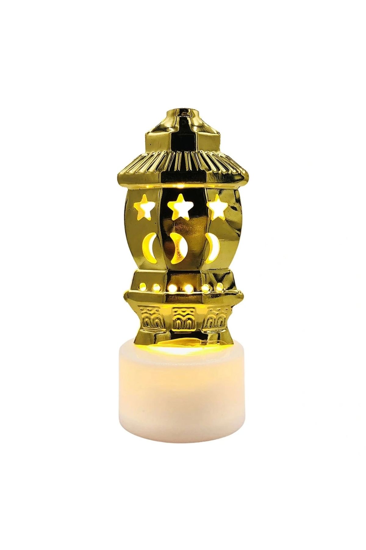 OurStyles Li Ramazan Ayaklı Led Işık Gold Renk Gün Işığı Mz- - Tarz Şık Tasarım