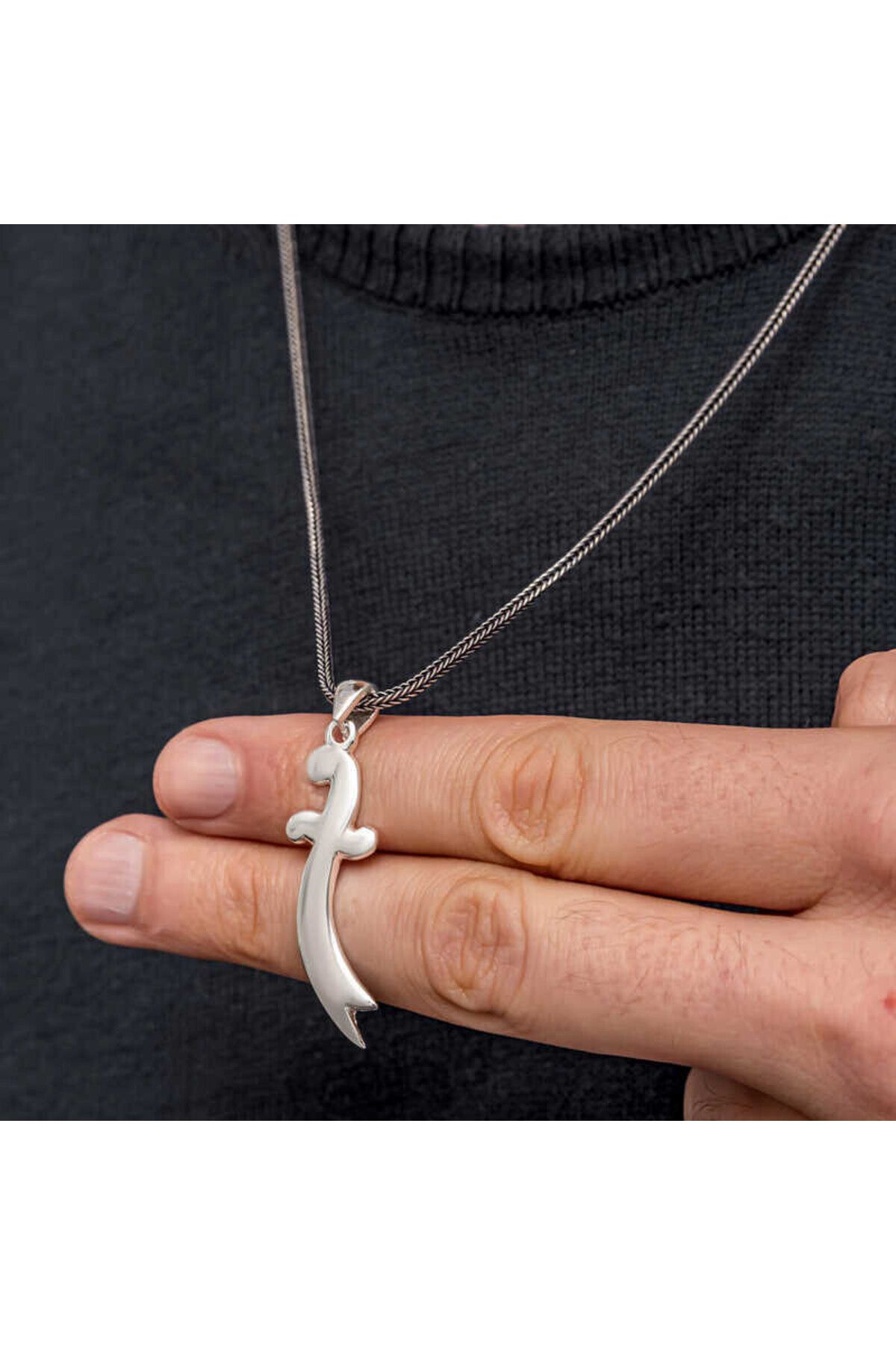 shop Zulfikar Kılıcı 925 Ayar Gümüş Erkek Kolye