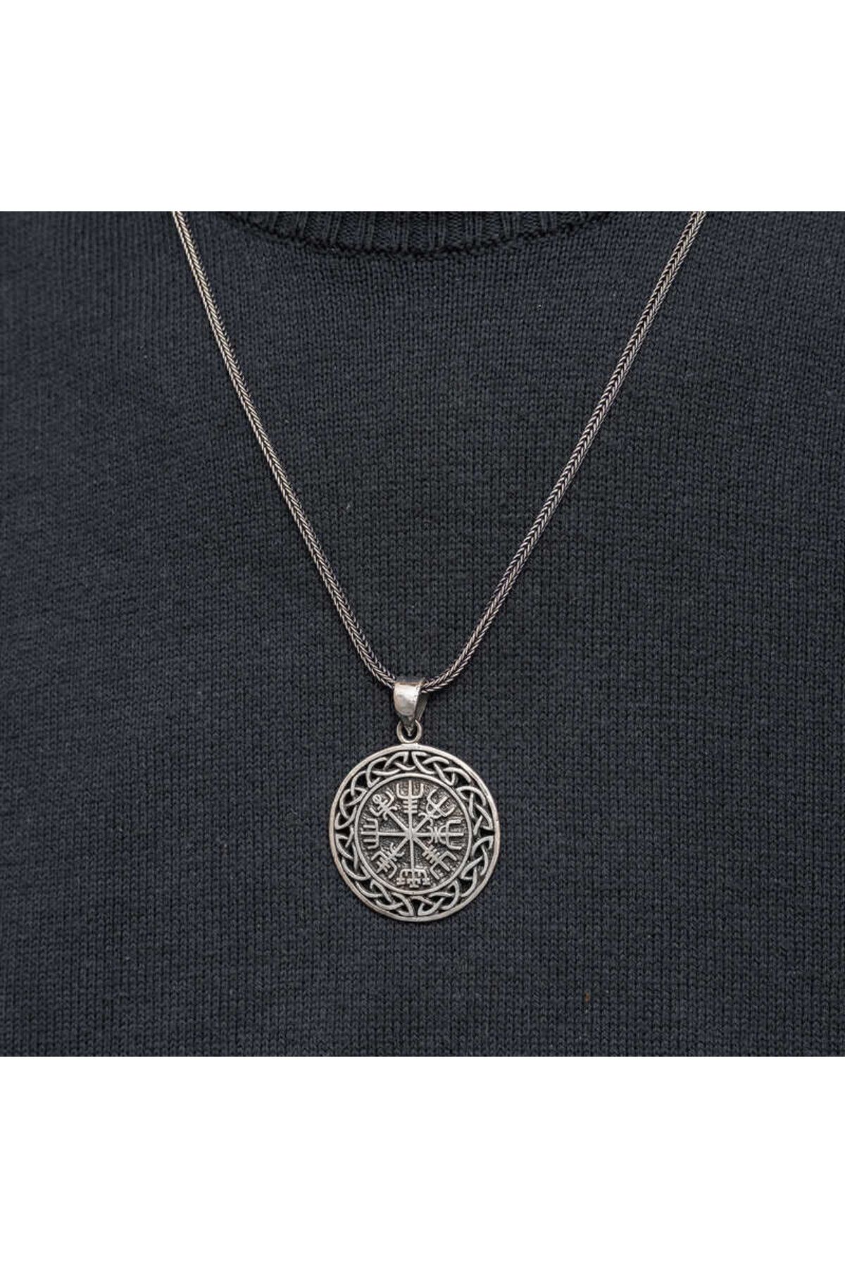 shop Viking Pusula 925 Ayar Gümüş Erkek kolye
