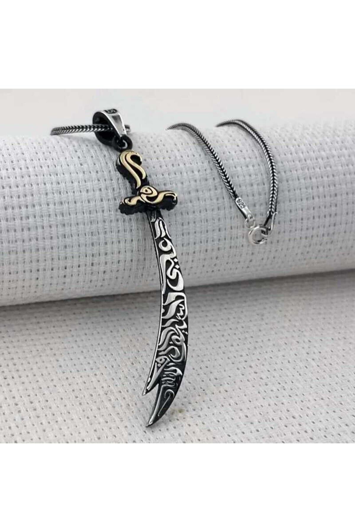 shop Zulfikar Kılıcı 925 Ayar Gümüş Erkek Kolye