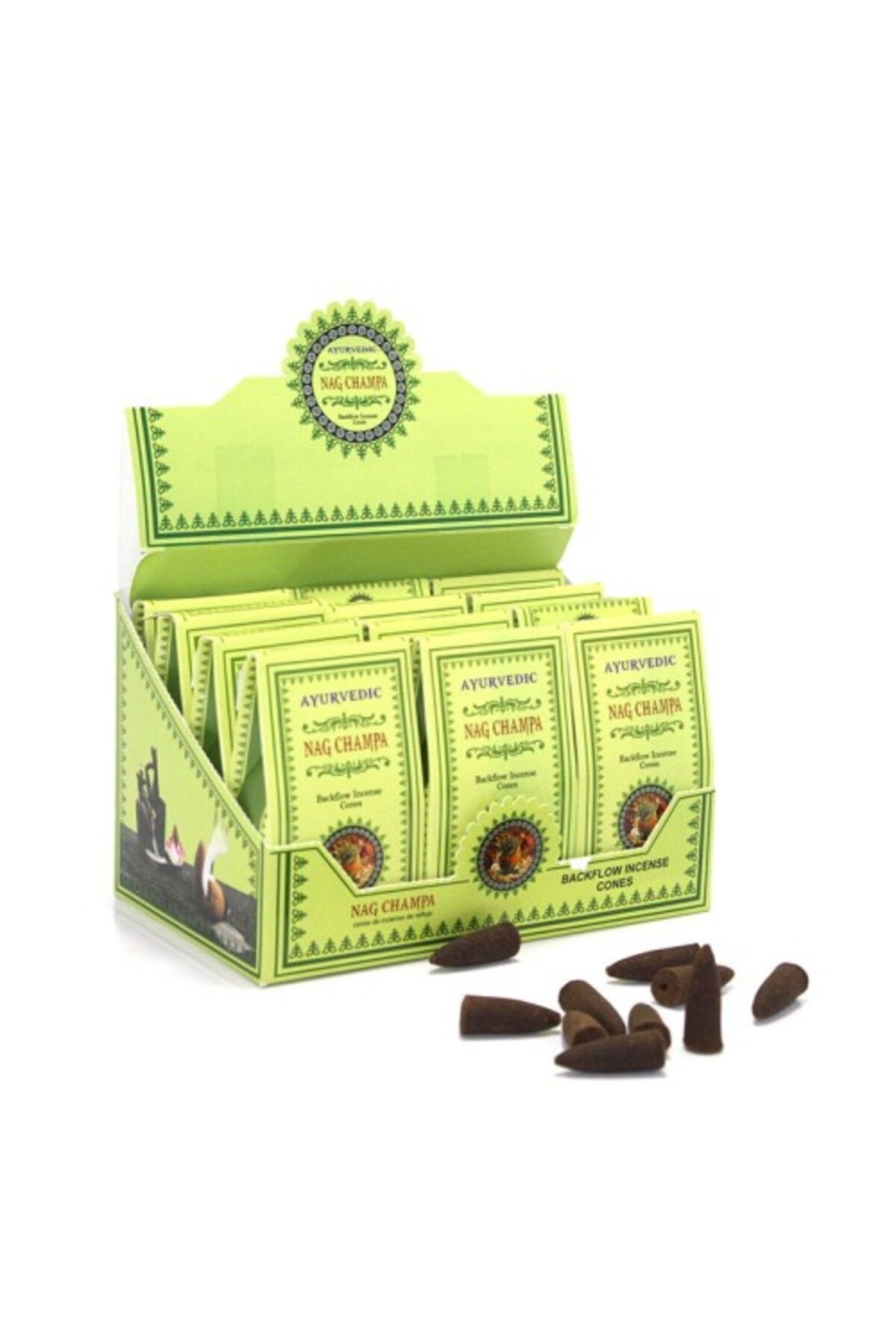 Skygo Ayurvedic Konik (Geri Akış) Tütsü Nag Champa Aromalı