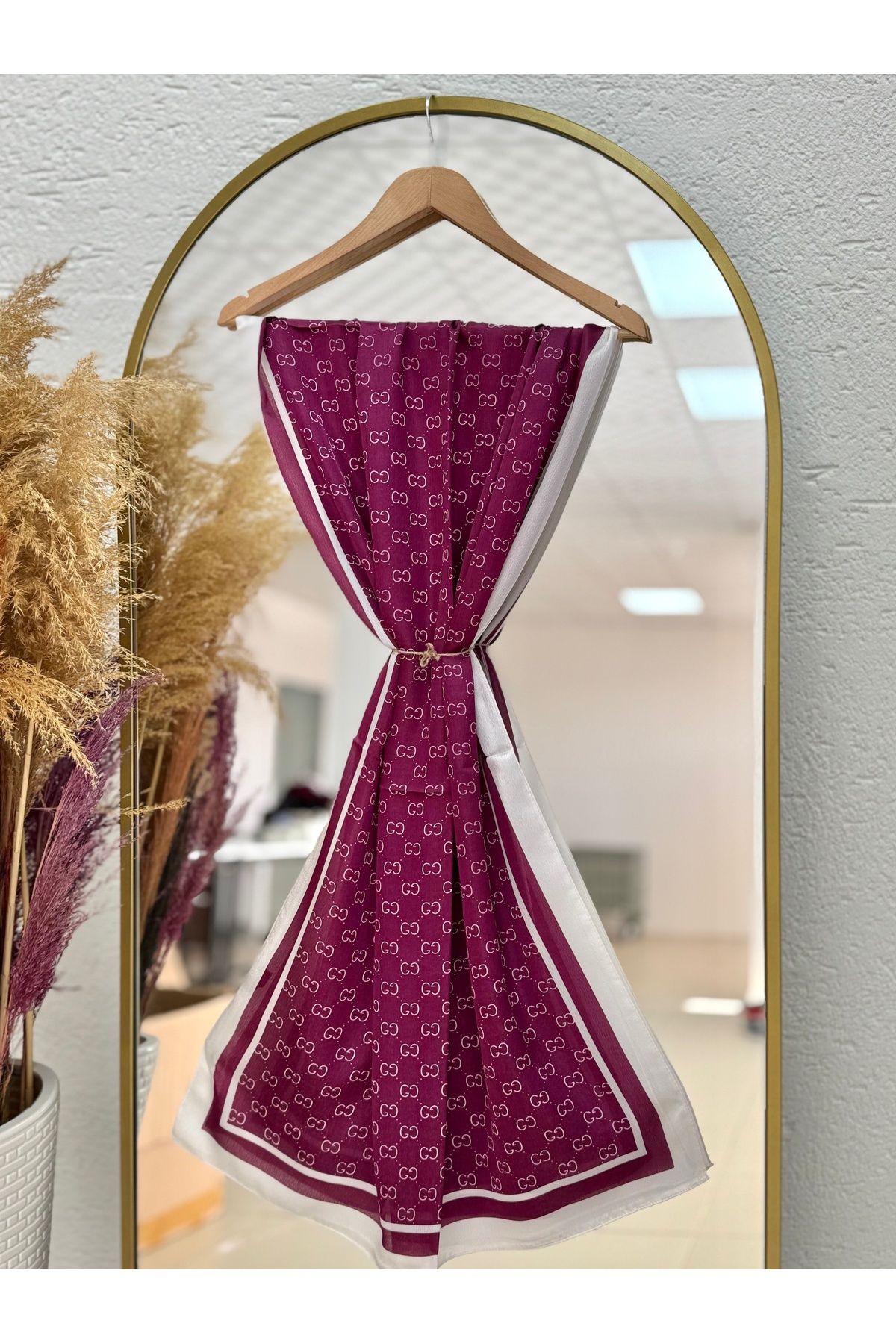 MİHRA STORE Rosalia Marka Vual Şal Fuşya