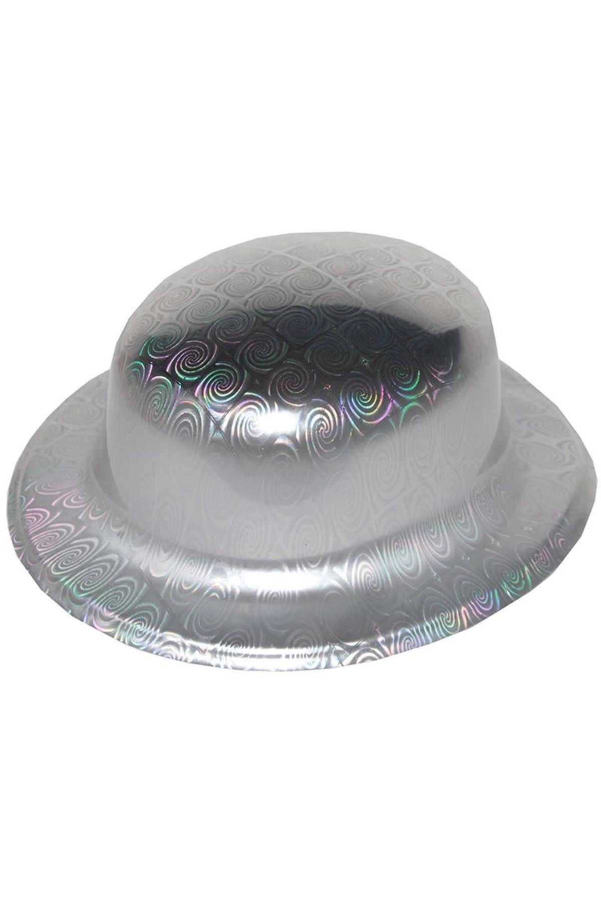 Yuba Avm Gümüş Renk Hologramlı Plastik Yulak Melon 27x24 Cm