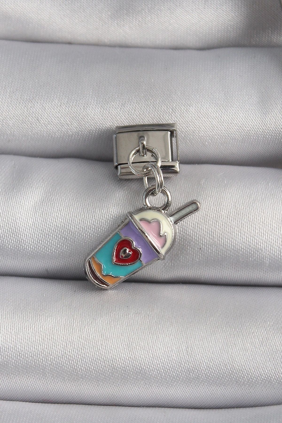 OurStyles L Çelik Gümüş Renk Sallantı Içecek Model Nomination Charm - Tj-bc - Tarz Trend Ürün