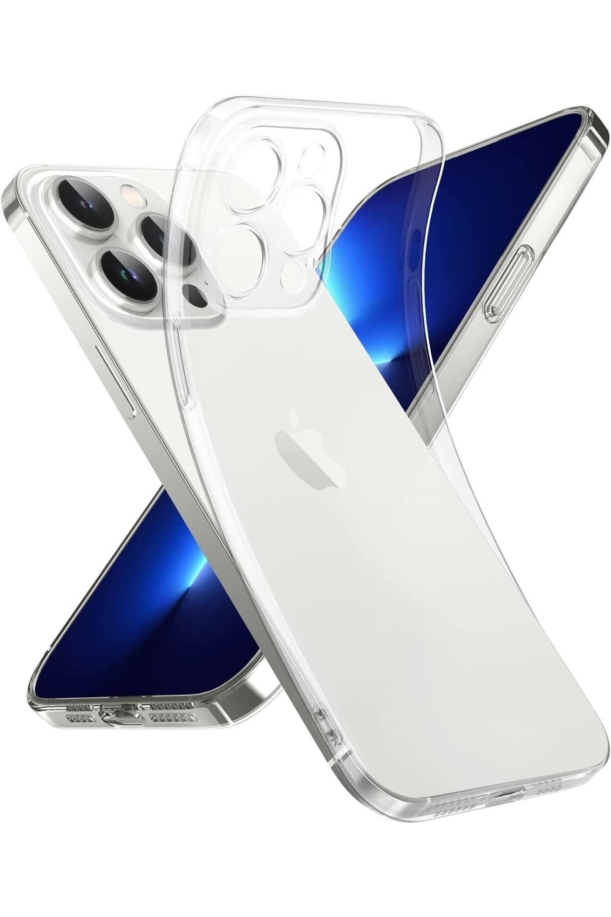 ADİSSON İPhone 14 Pro Kılıf Kamera Korumalı Kristal Sararmaz Şeffaf Darbe Korumalı Kapak