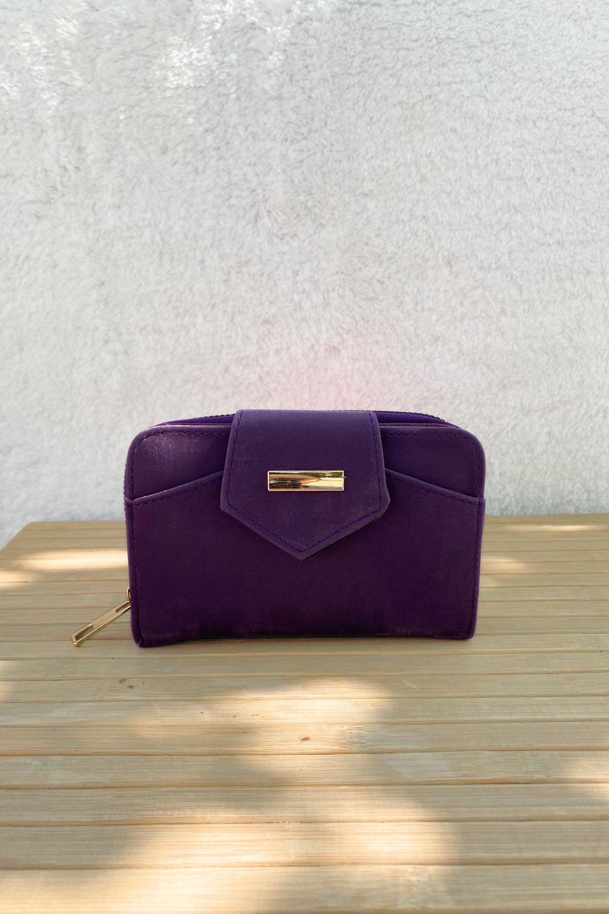 Mazel Design Kadın Fermuarlı Kartlık Bölmeli Cüzdan Aksesuar