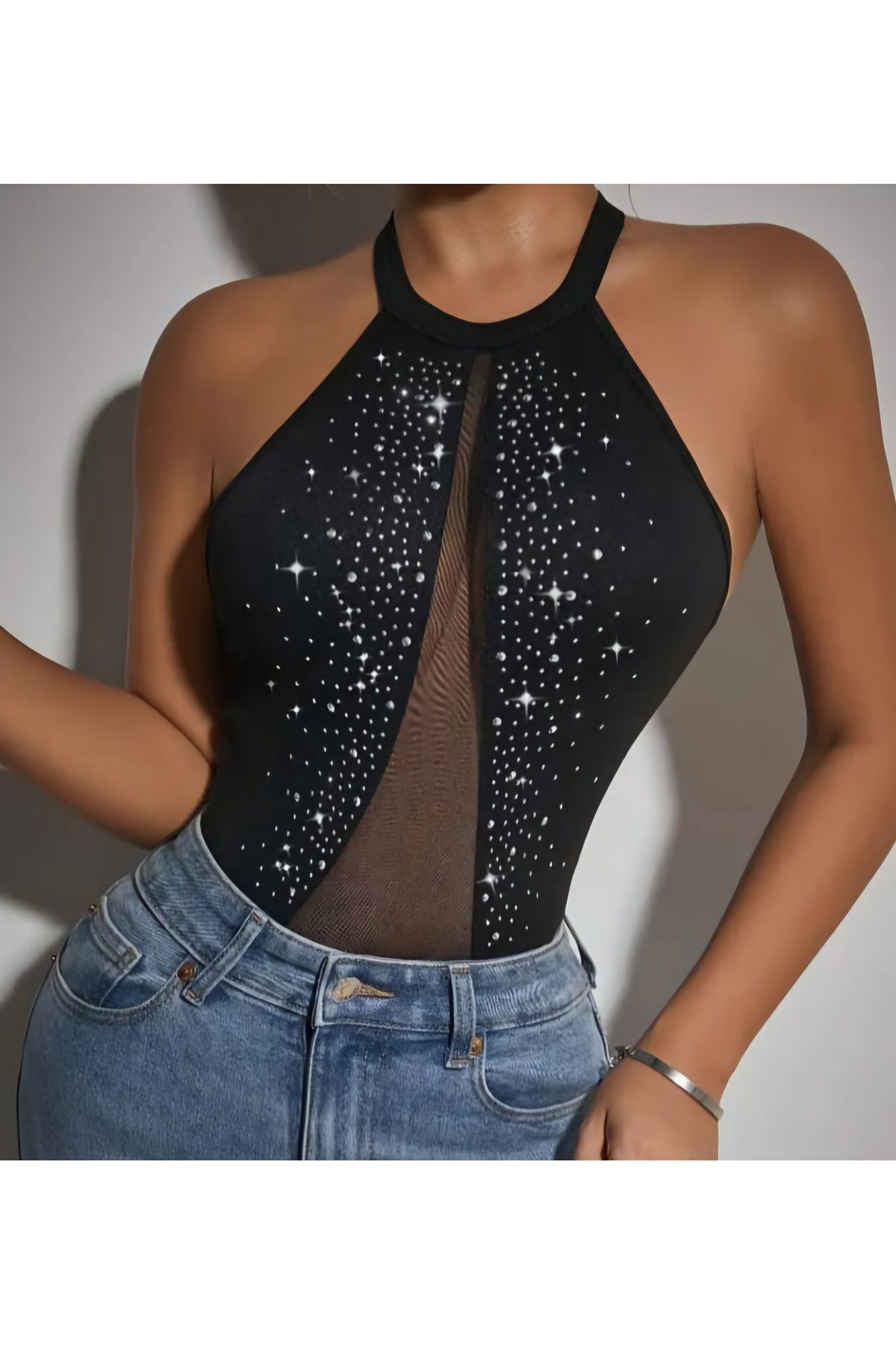 G&H UNDERWEAR Taşlı Body Nightplus