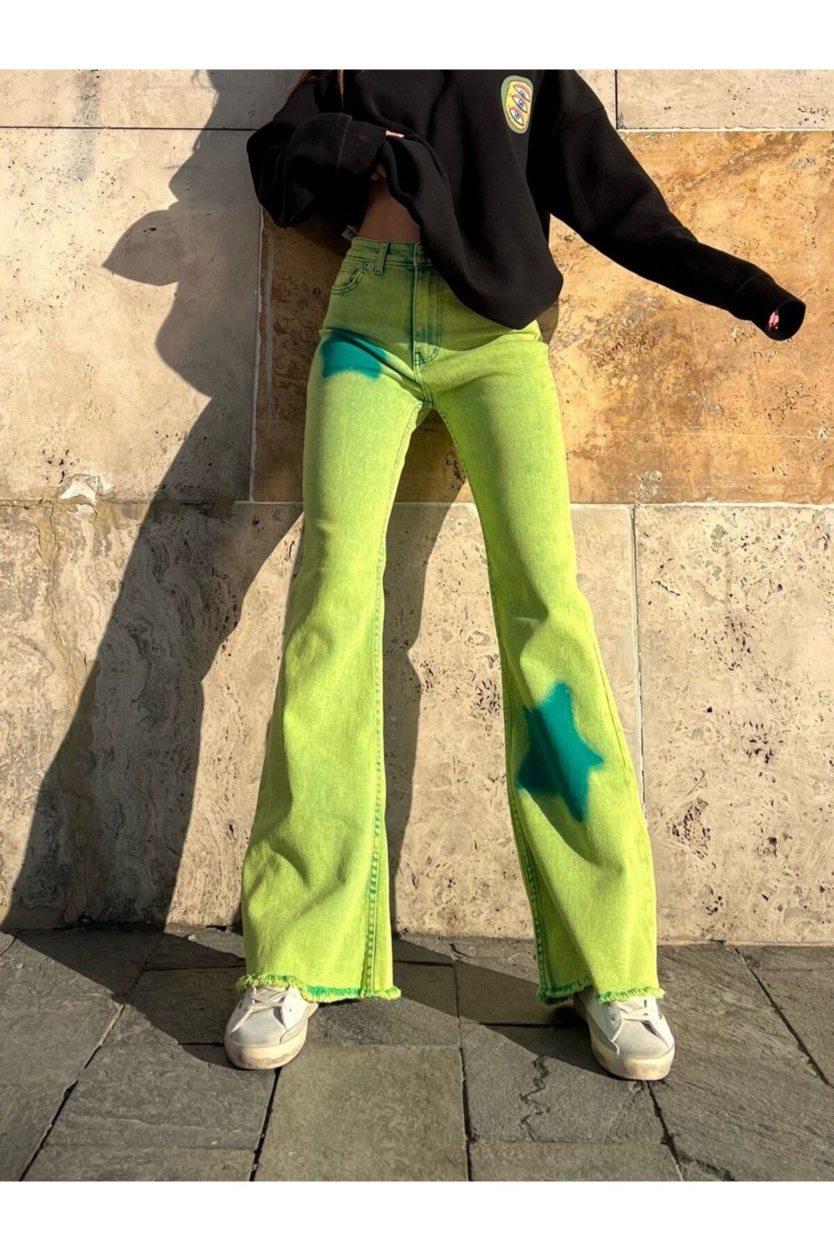 KOTOLOG Kadın İspanyol Paça Likralı Trend Model BİLBEC