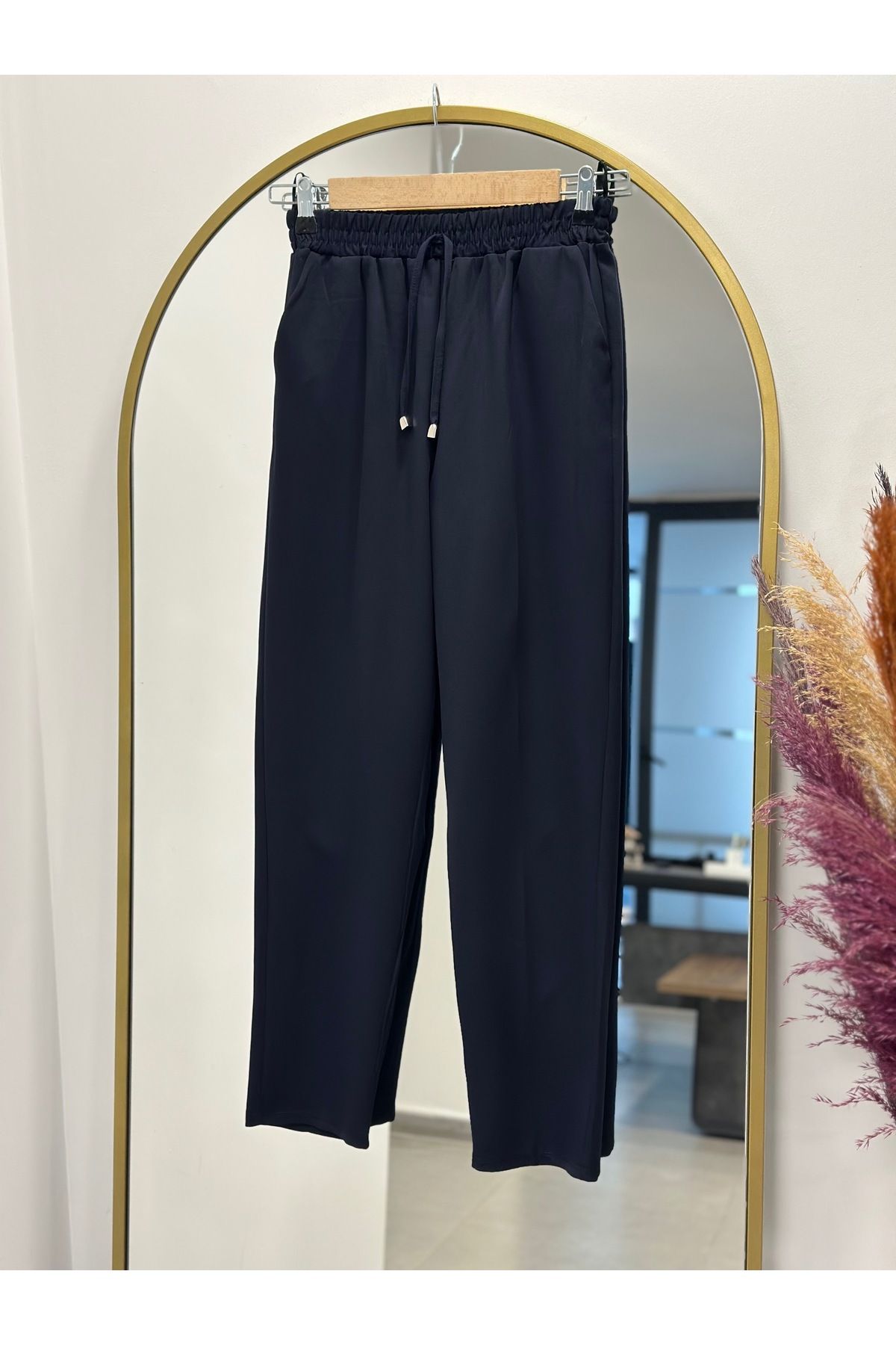 MİHRA STORE Asya Havuç Paça Pantolon-MT1444 Lacivert