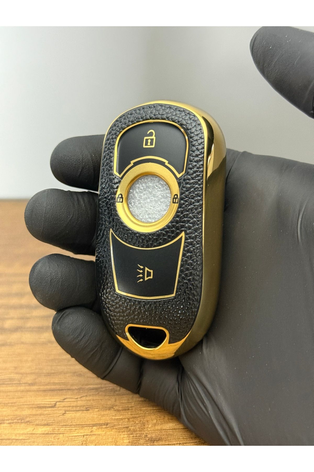 Mavi Keys Opel Astra K, Insignia, Grandland Uyumlu Smart 3 Düğmeli Silikon Anahtar Koruma Kılıfı – Siyah Renk