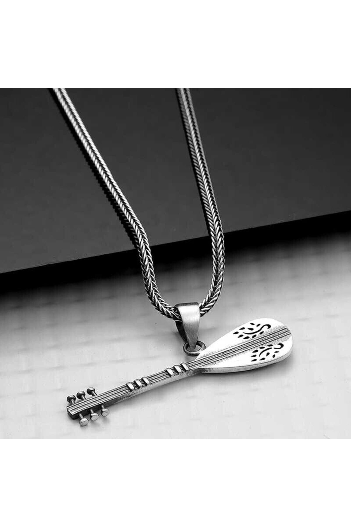 shop Saz 925 Ayar Gümüş Erkek Kolye