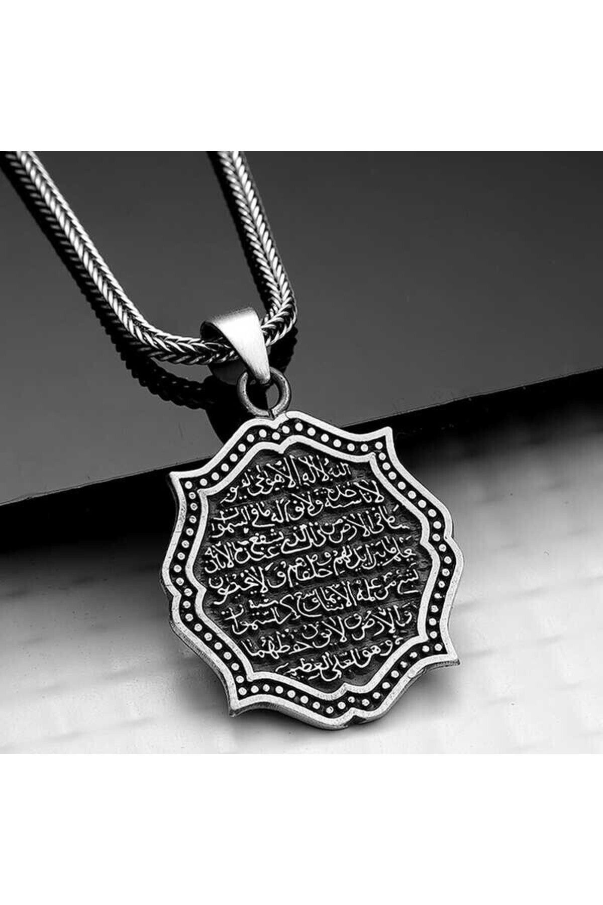 shop Ayetel Kursi Muskalık Cevşen 925 Ayar Erkek Kolye