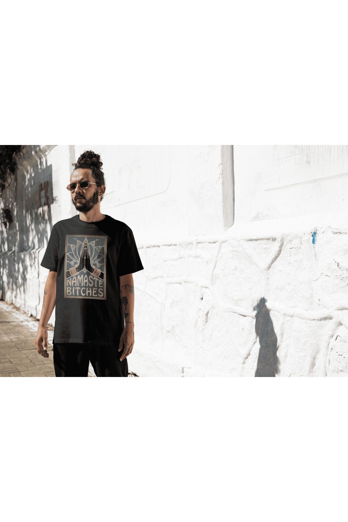 metafor Baskılı Oversize Unisex T-shirt