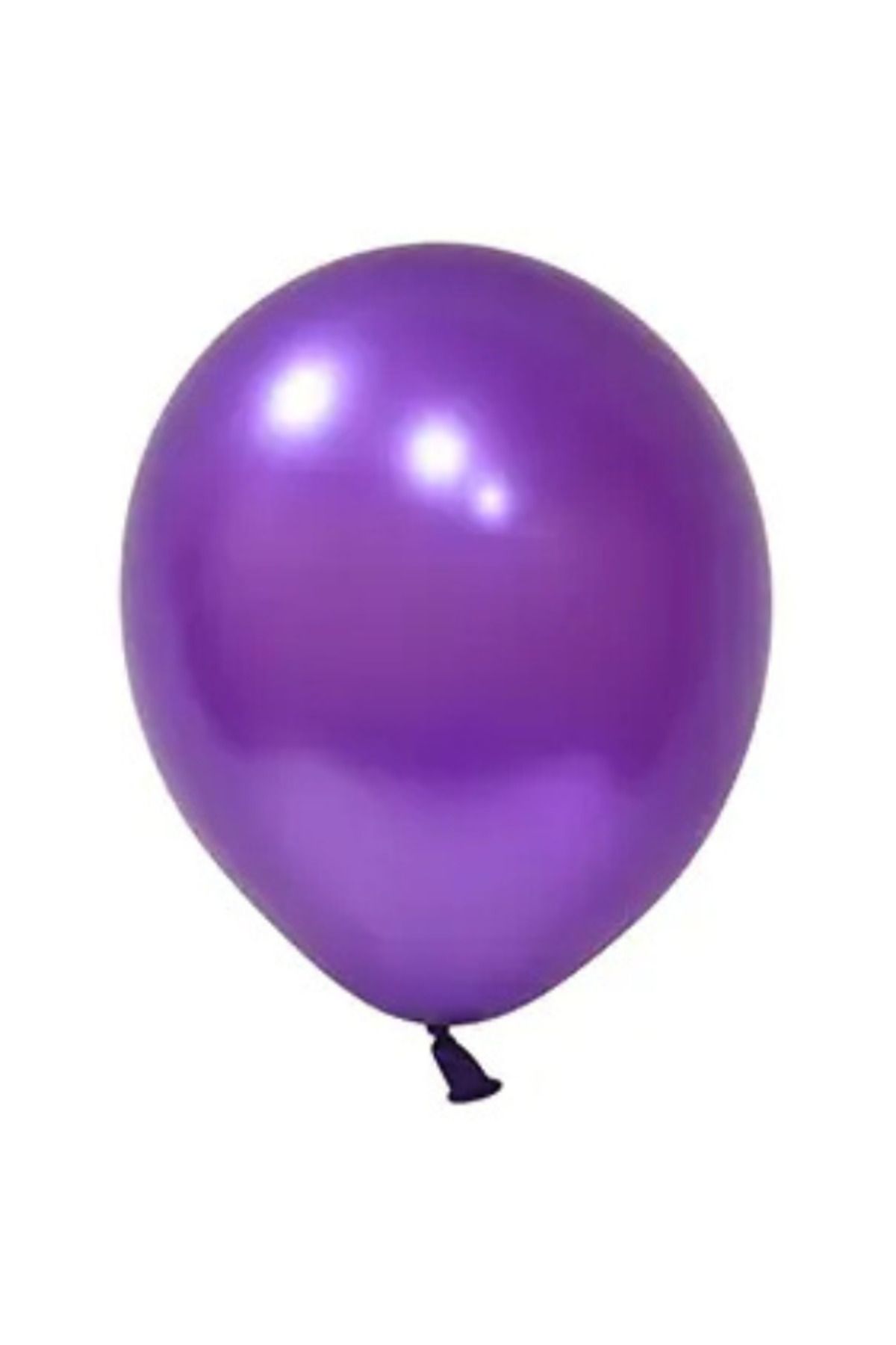 tedaks 20 Adet 5 İnç 12,5 Cm Metalik Mor Balon Doğum Günü Süsleme