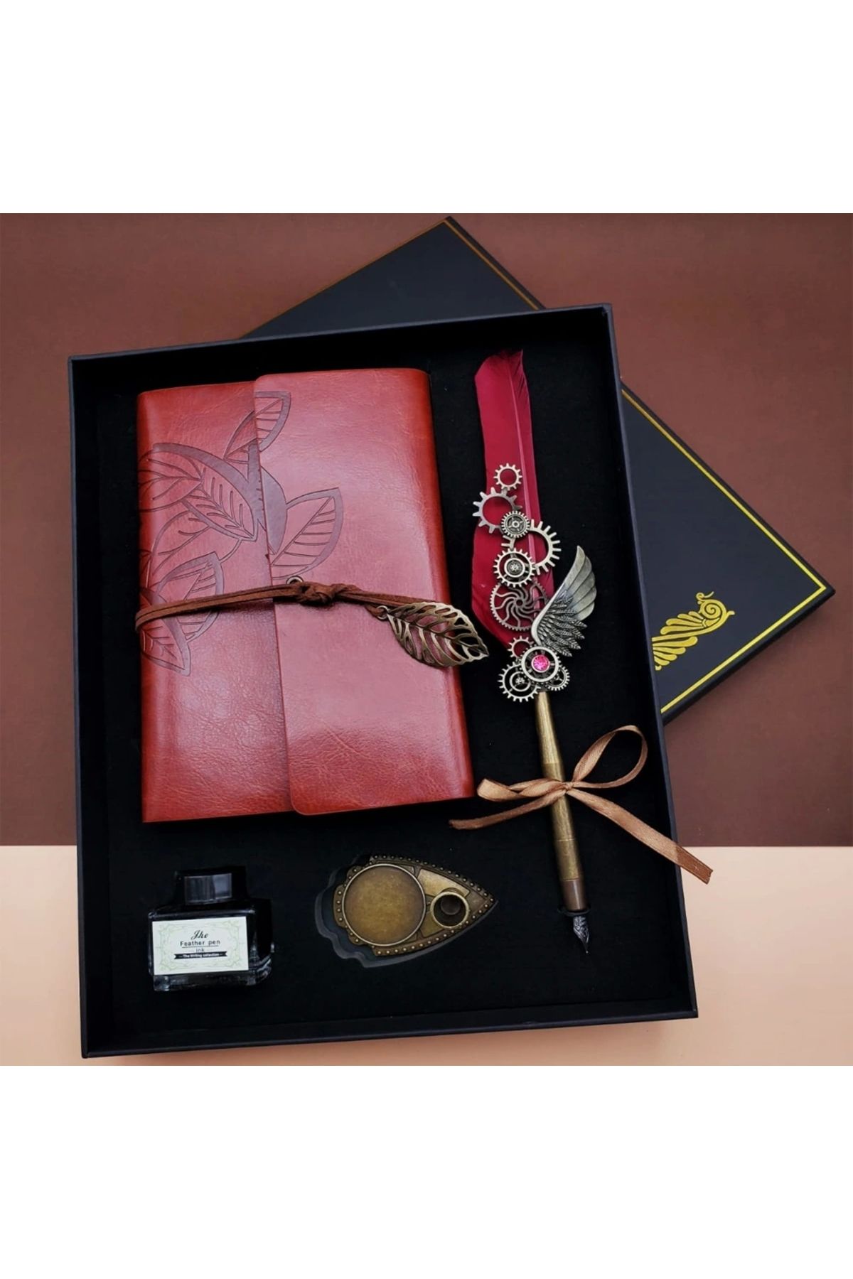 OurStyles Divit Hokka Defter ve Tüylü Kalem Seti