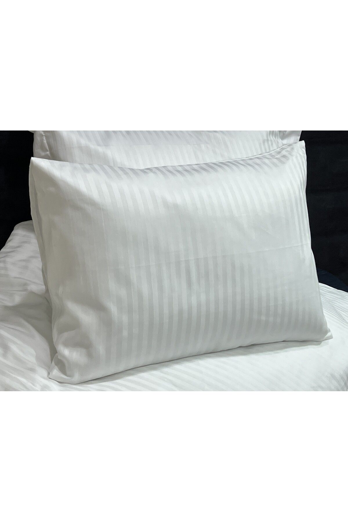 Only White Home Irmak Nevresim Yastık Kılıfı, 2 Adet 50x70 cm, 83 Tel ( 210 TC ) , %100 Pamuk, Lüks