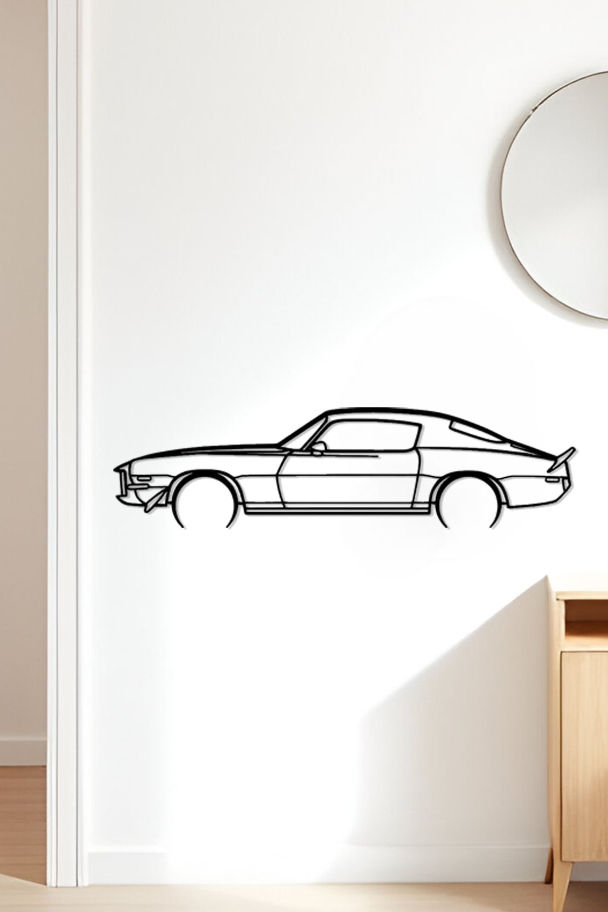 oalpo 1970 Camaro SS Modern Dekoratif Tablo, Dolap, Duvar ve Kapı Üzerine Uygun, 3D Baskı, 20cm