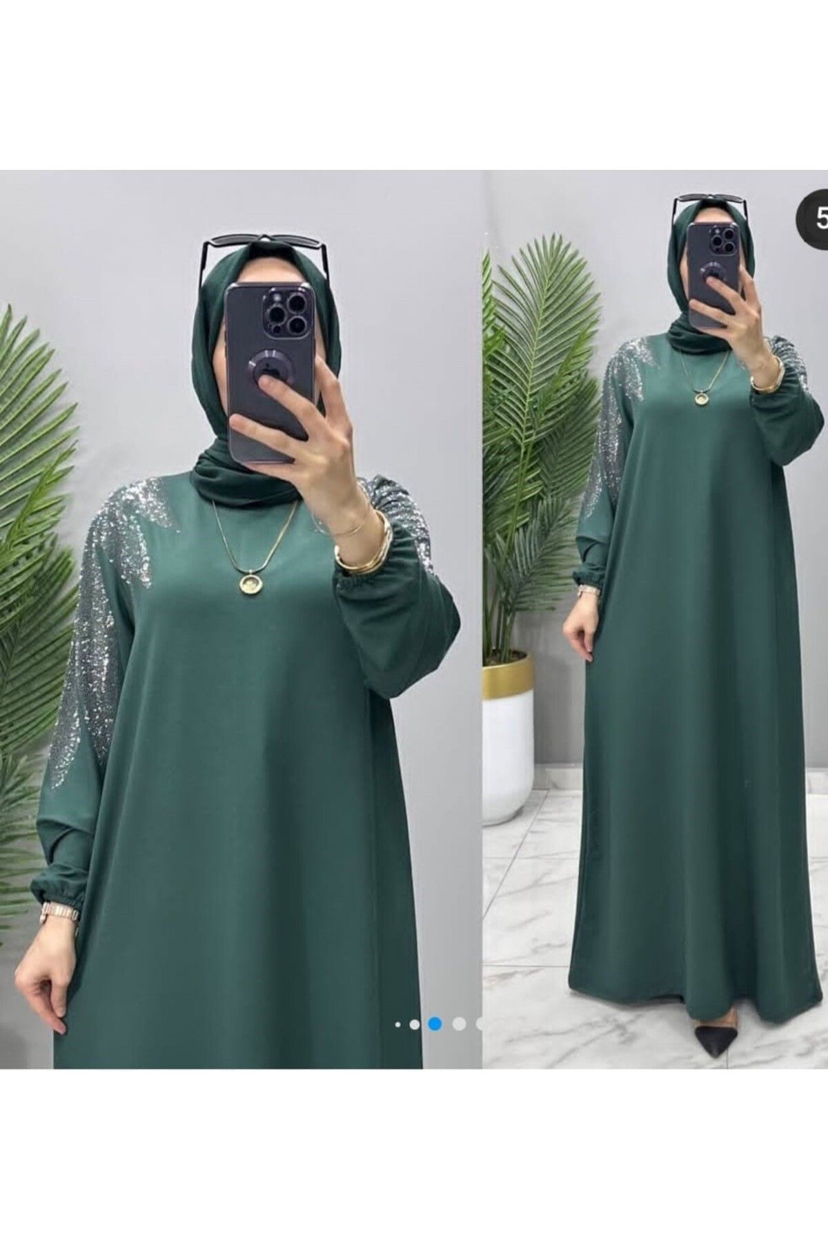 NERMİN OMUZ TAŞLİ ELBİSE MODELİMİZ