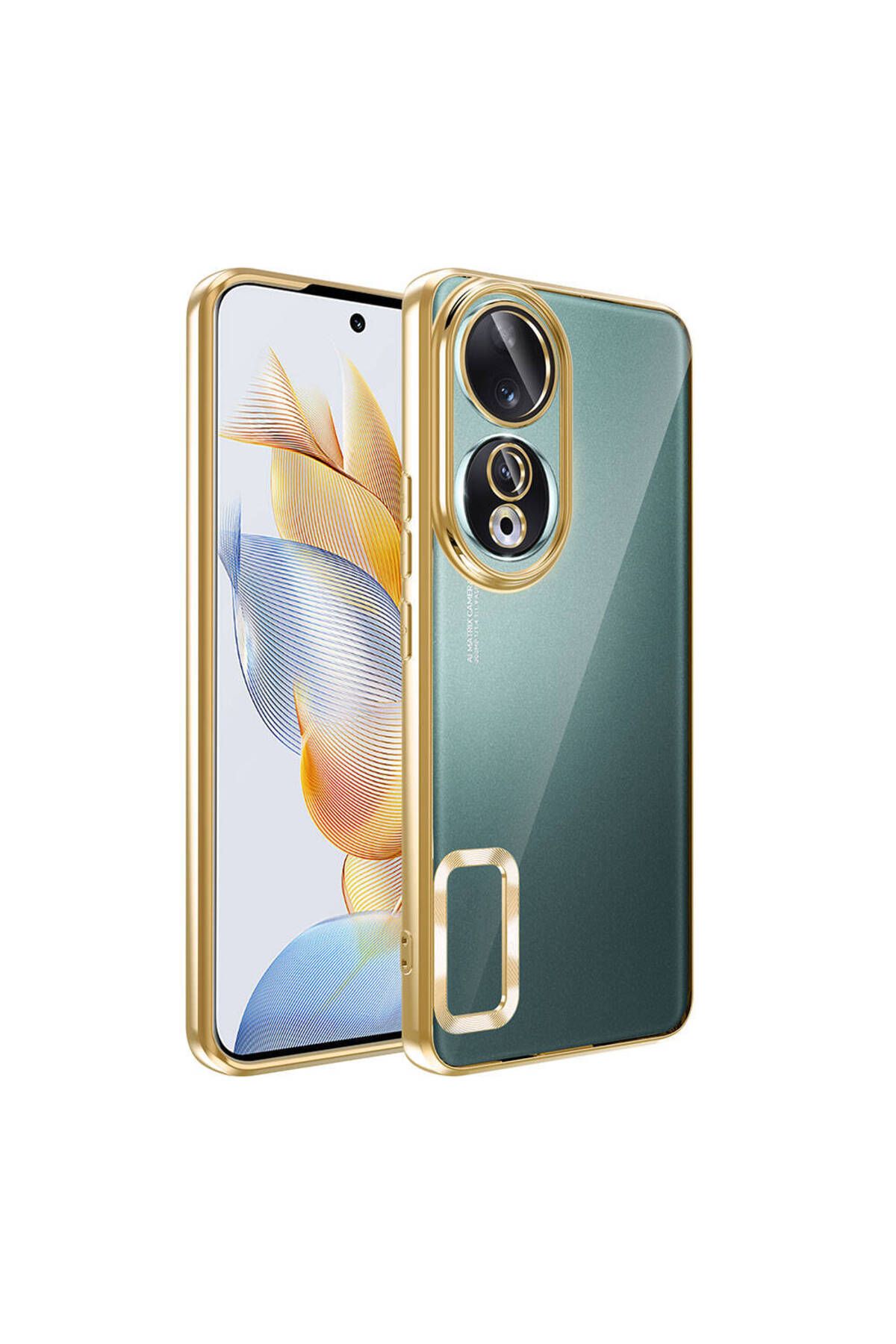 batuteknoloji Honor 90 Kılıf Kamera Korumalı Logo Gösteren Zore Omega Kapak