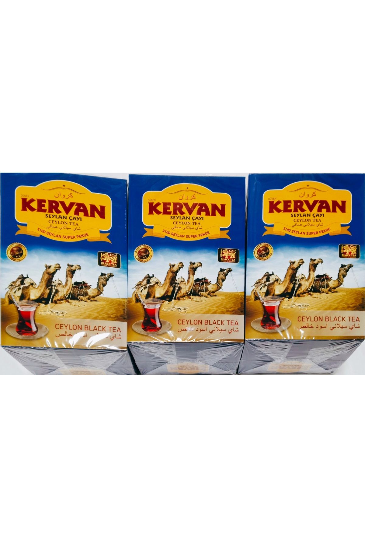 DÜNEN KERVAN Kervan Çay Seylan Çayı 3 paket 2400 gram