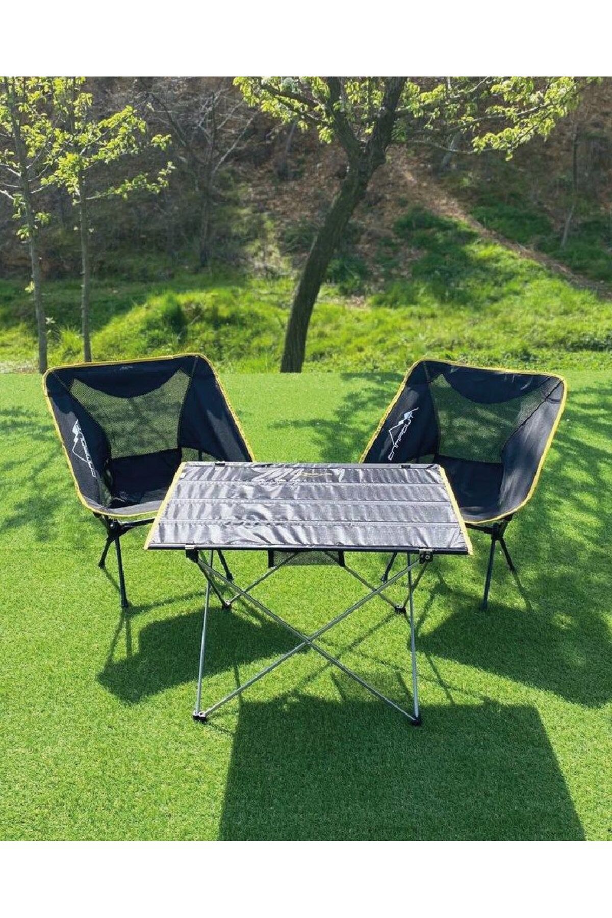 NURGAZ ULTRALIGHT MASA + 2 PRATİK SANDALYE SET