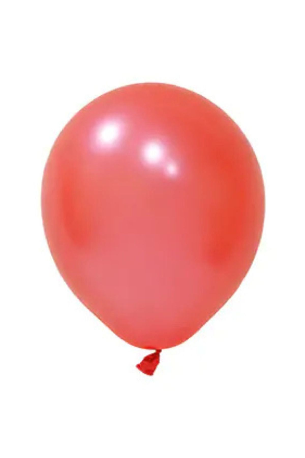 tedaks 20 Adet 5 İnç 12,5 Cm Metalik Kırmızı Balon Doğum Günü Süsleme