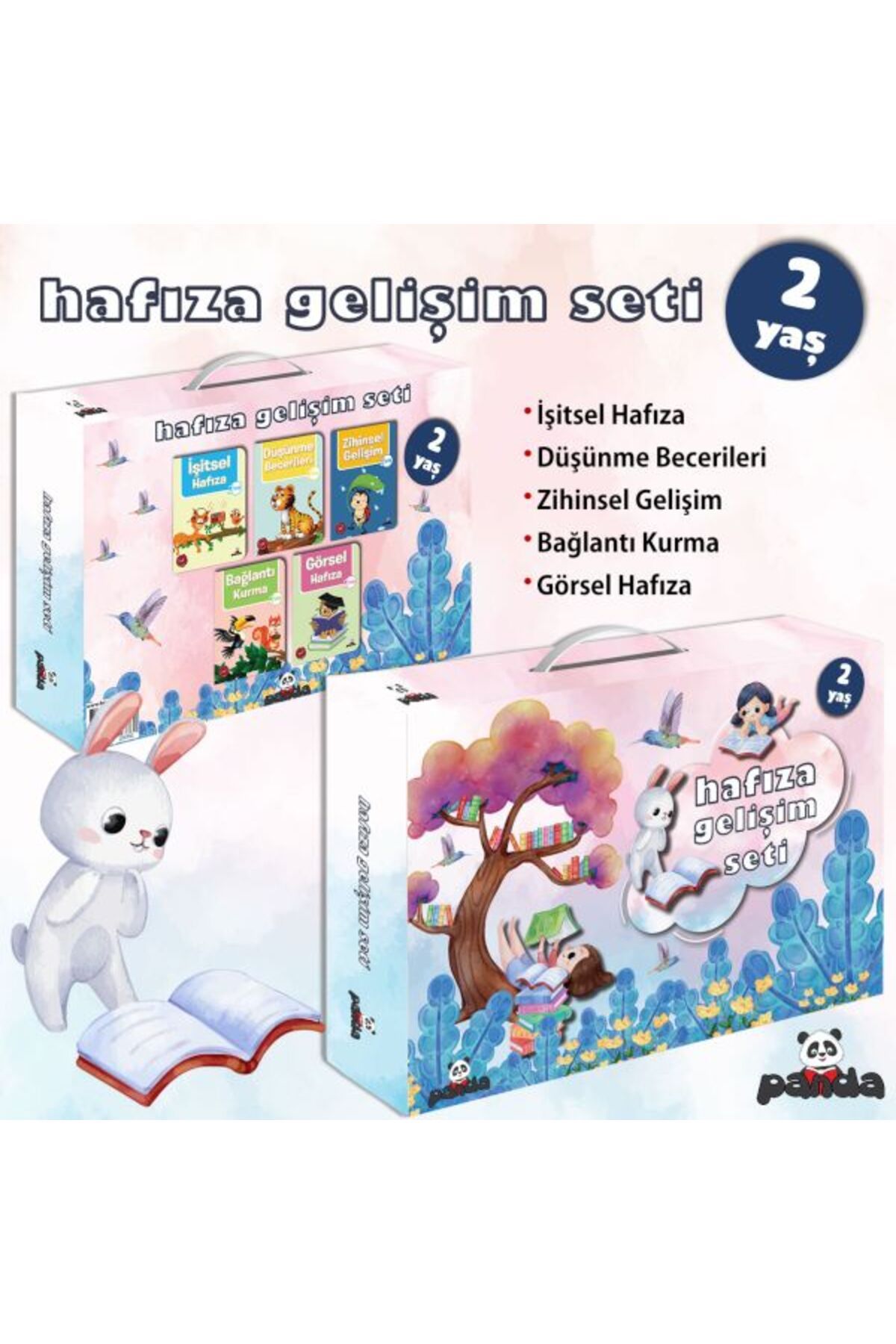 Beyaz Panda Yayınları Hafıza Gelişim Seti 2 Yaş