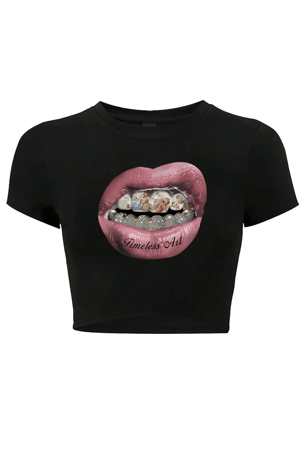 Bozz&Bozz Collection Kadın Timeless Art Crop T-shirt