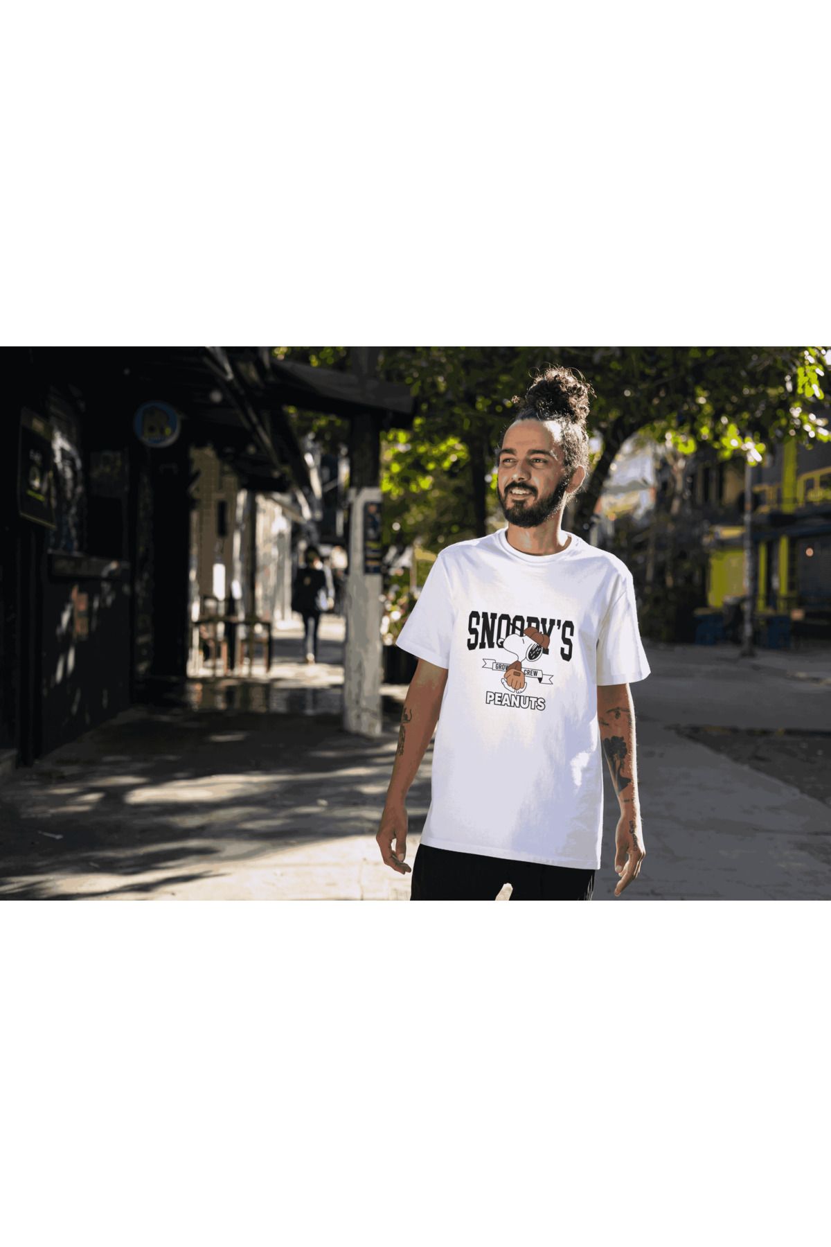 metafor Baskılı Oversize Unisex T-shirt