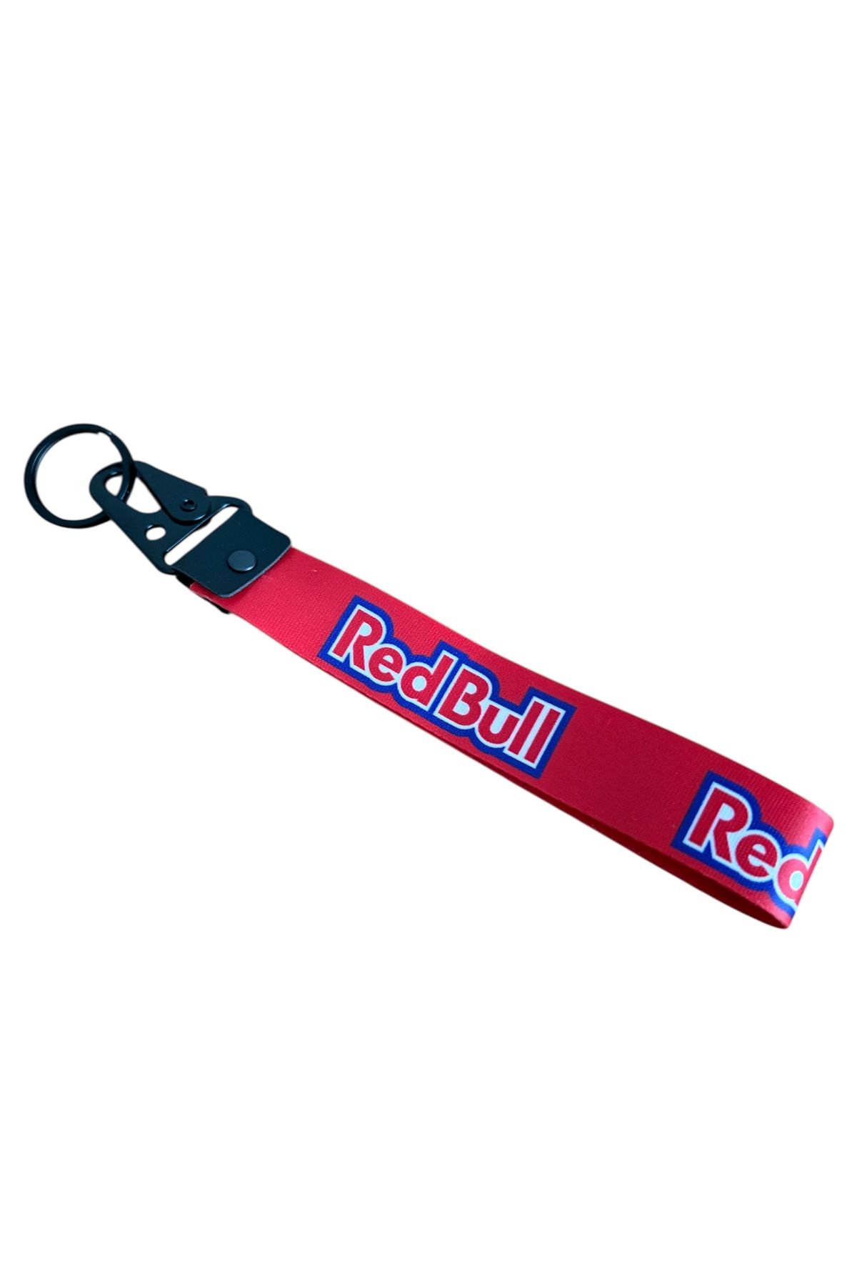 İKTUNING REDBULL YAZILI ÇİFT TARAFLI NAYLON KUMAŞ ANAHTARLIK