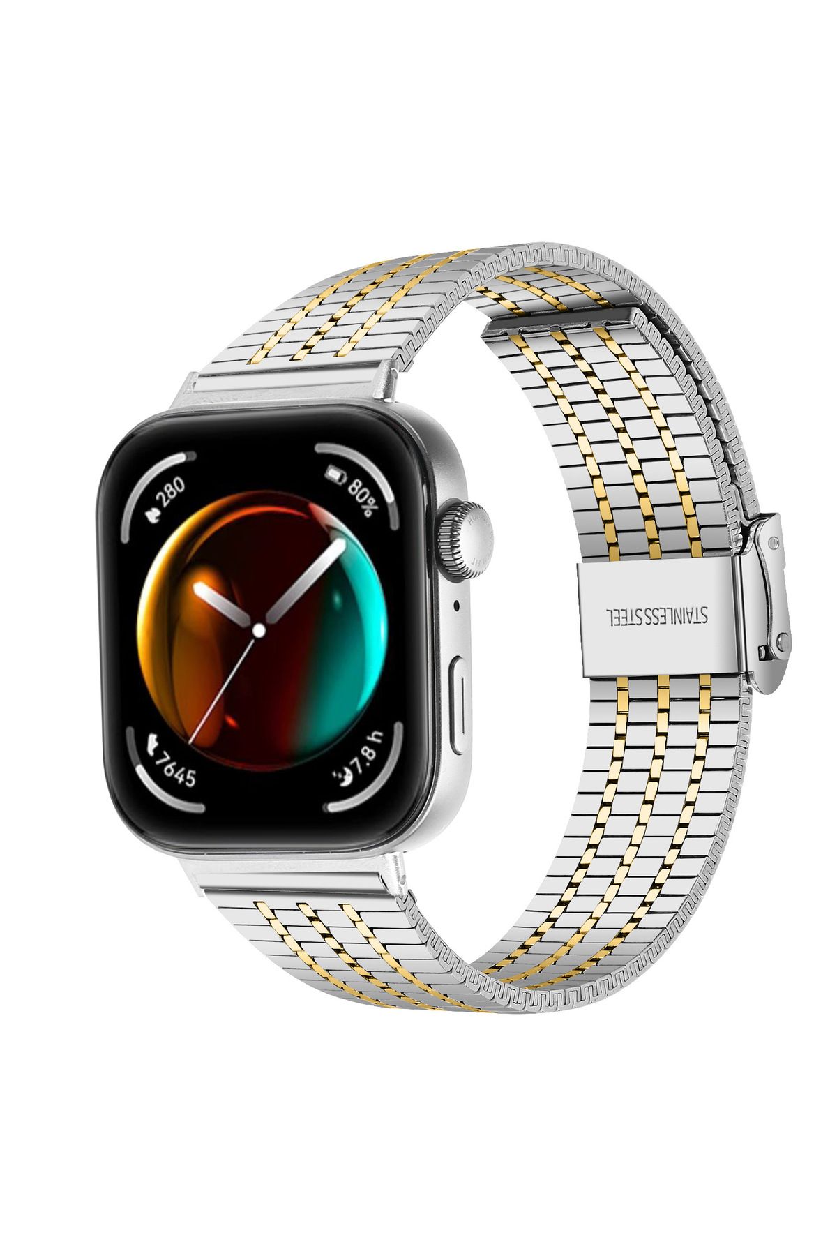 Nextron Huawei Watch Fit 4 & Watch Fit 4 Pro Uyumlu Kordon A+Kalite Metal Paslanmaz Ayarlanabilir Kordon
