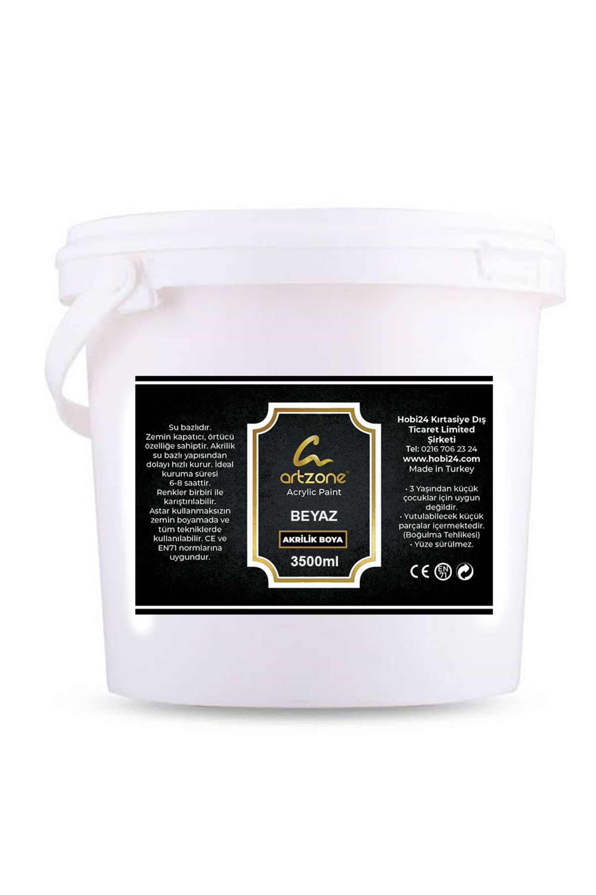 Artzone Akrilik Boya 3500ml - Beyaz
