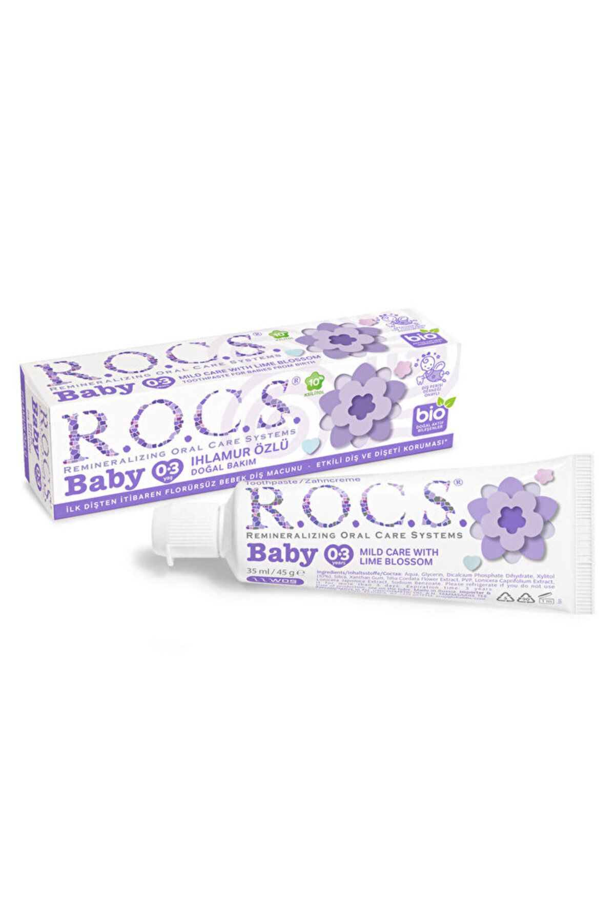 ROCSİDE Diş Macunu - Ihlamur Özlü 0 - 3 Yaş - 35 ml