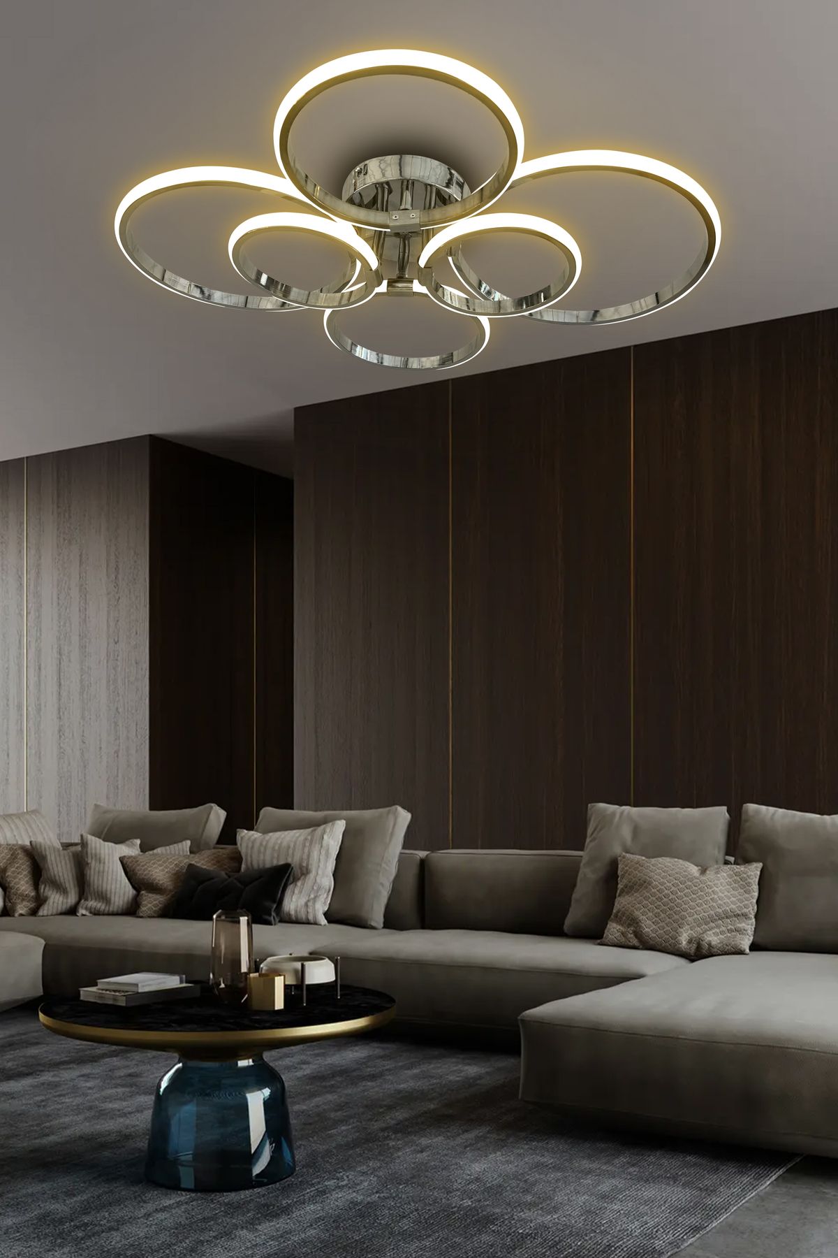 RSCOLLECTIONS Negro 4'Lü Plafonyer Led Avize