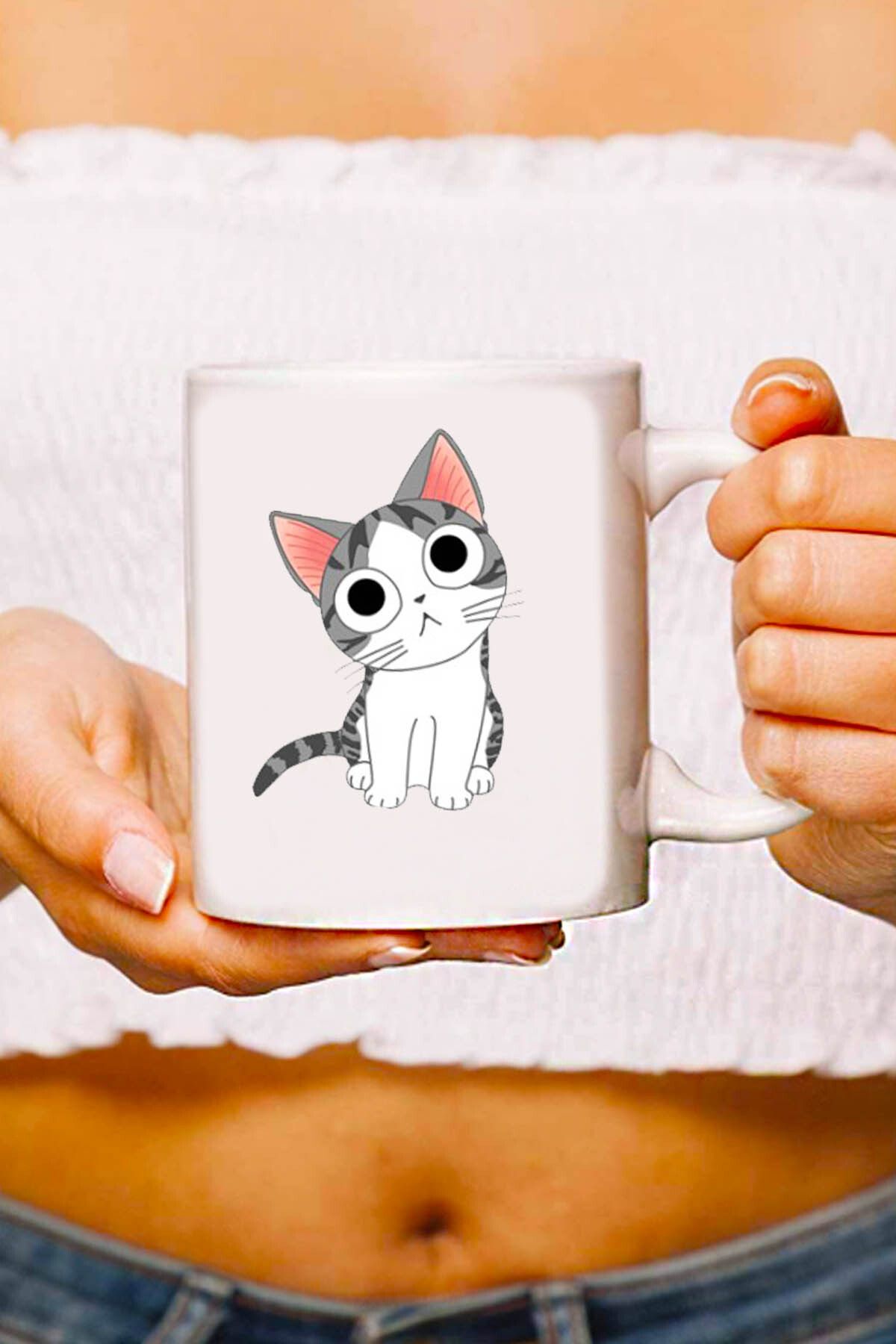 RETROGO Sweet Cat Sevimli Kupa