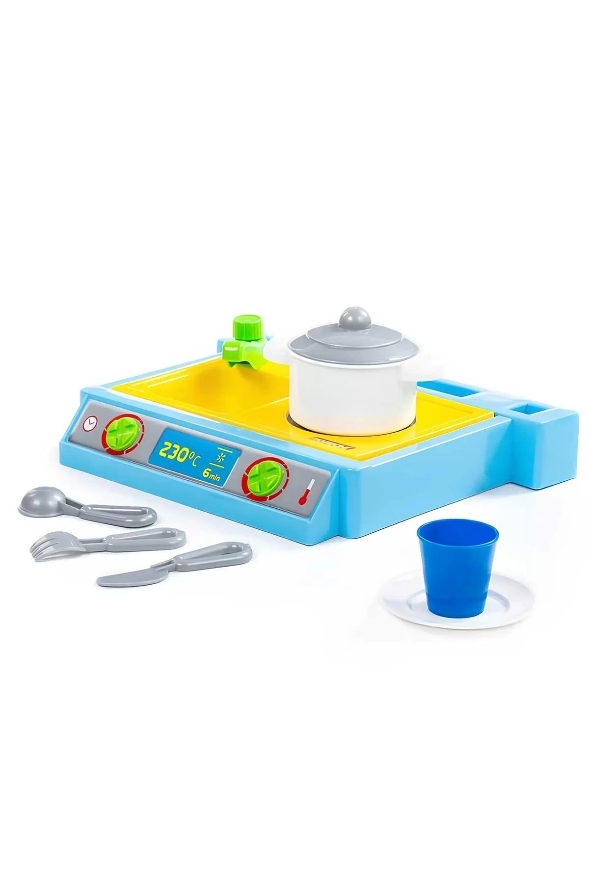 Muhcu Home Minik Aşçılar İçin Aksesuarlı Ocak Mutfak Oyun Seti