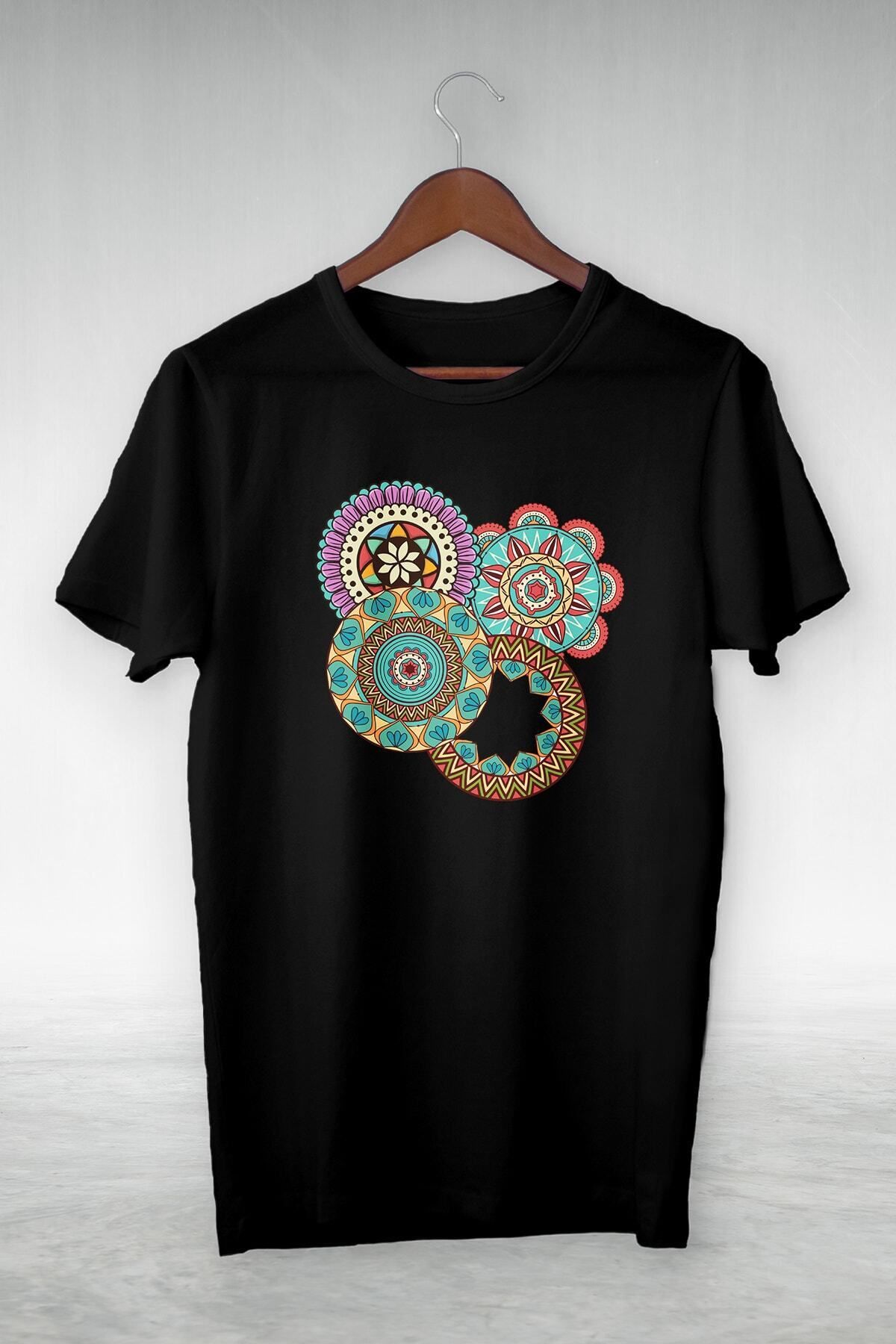 Pisa Art Siyah -patterns- Vip Tasarım Tshirt