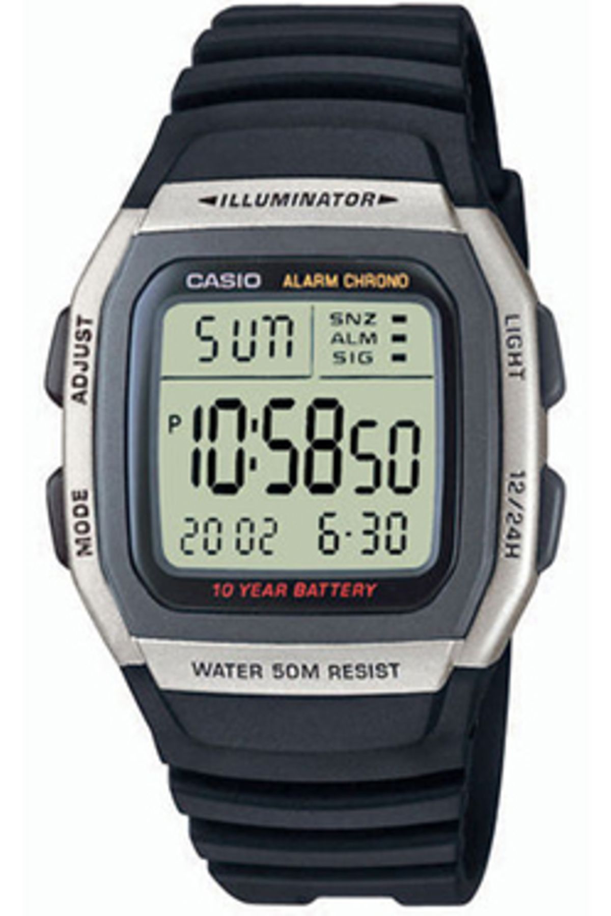 Casio-Ceas Barbati, Casio, Collection W-9 W-96H-1A 1