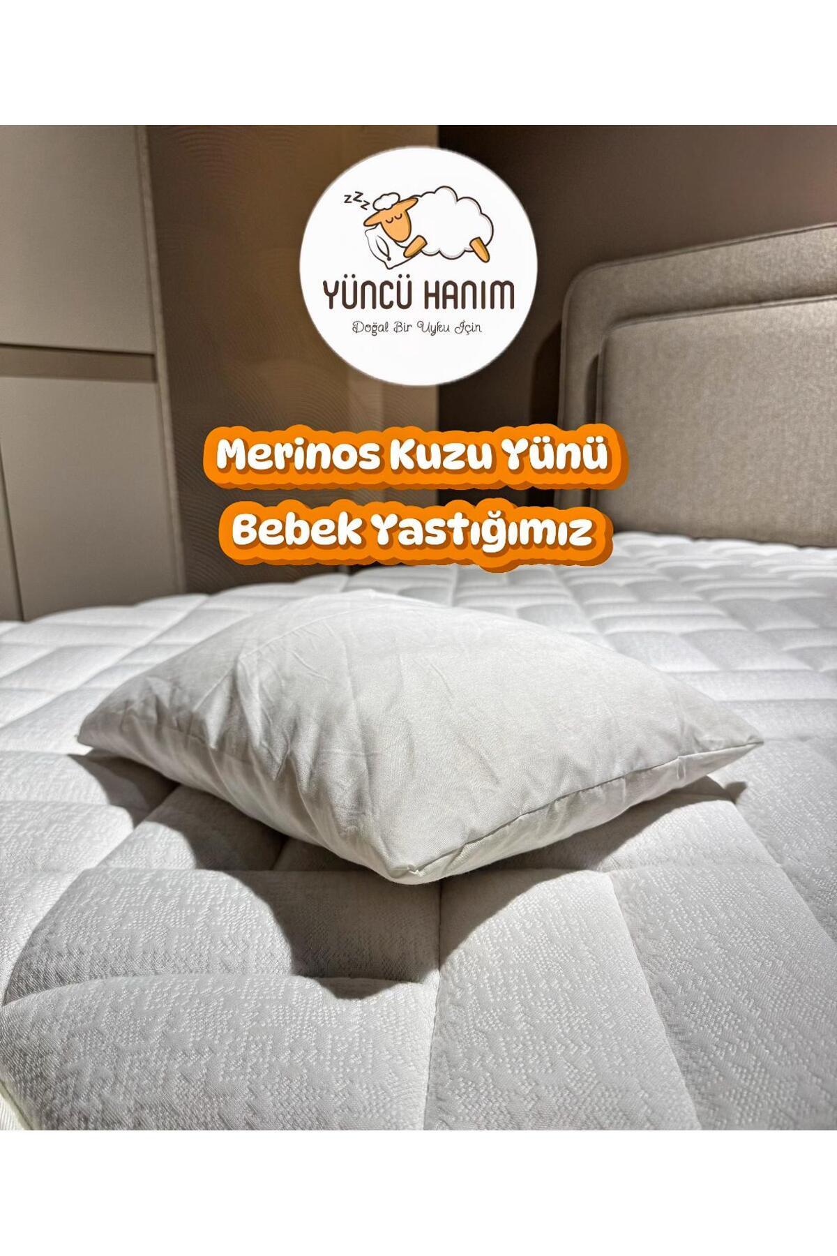 Yüncü Hanım %100 Merinos Kuzu Yünü Dolgulu Bebek Yorganı 95x145 cm+ Yün Dolgu Bebek Yastığı Hediyeli fotoğrafı 4 (önizleme)